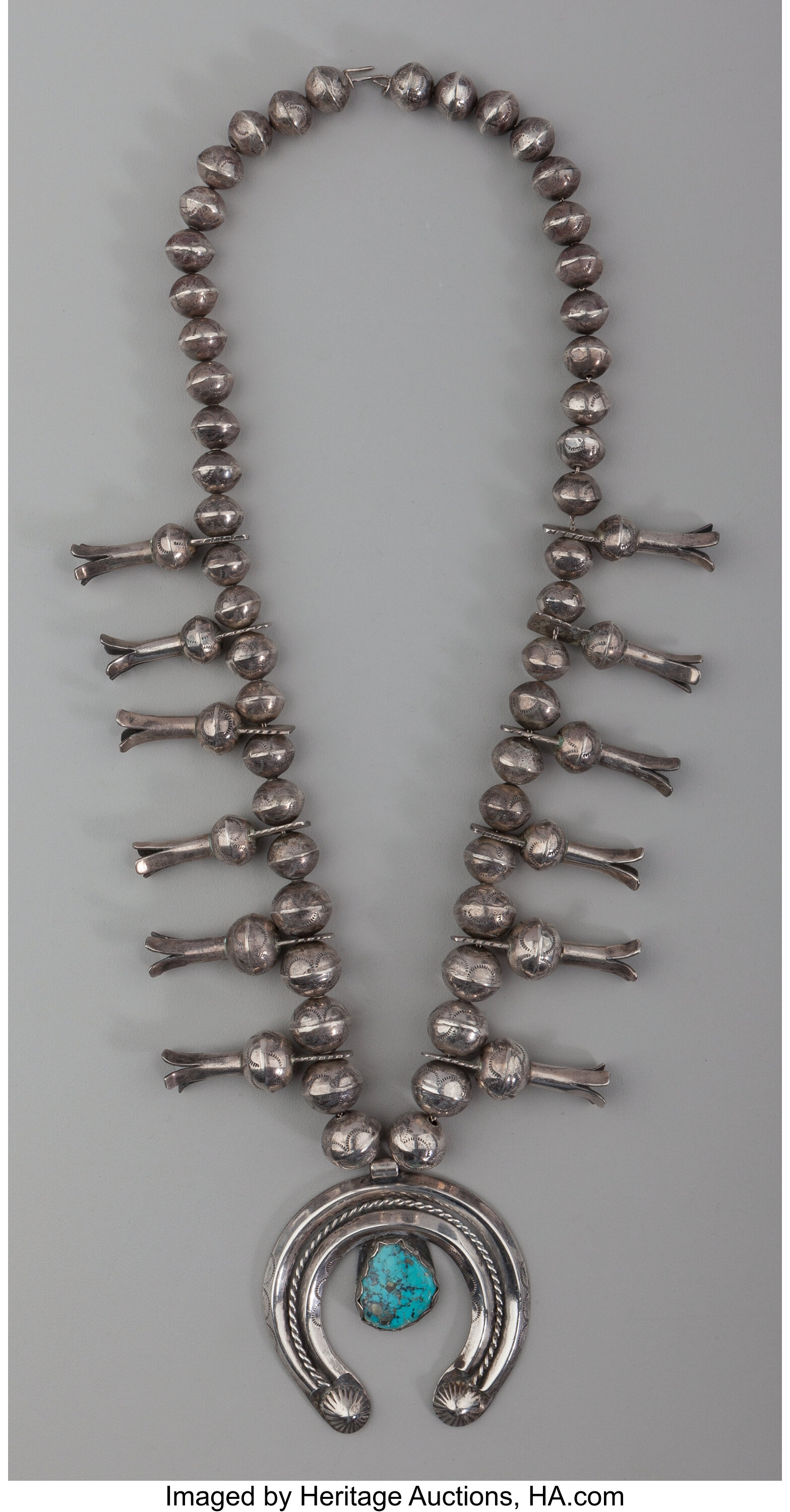 A Navajo Squash Blossom Necklace. c. 1910... Other | Lot #70144 ...