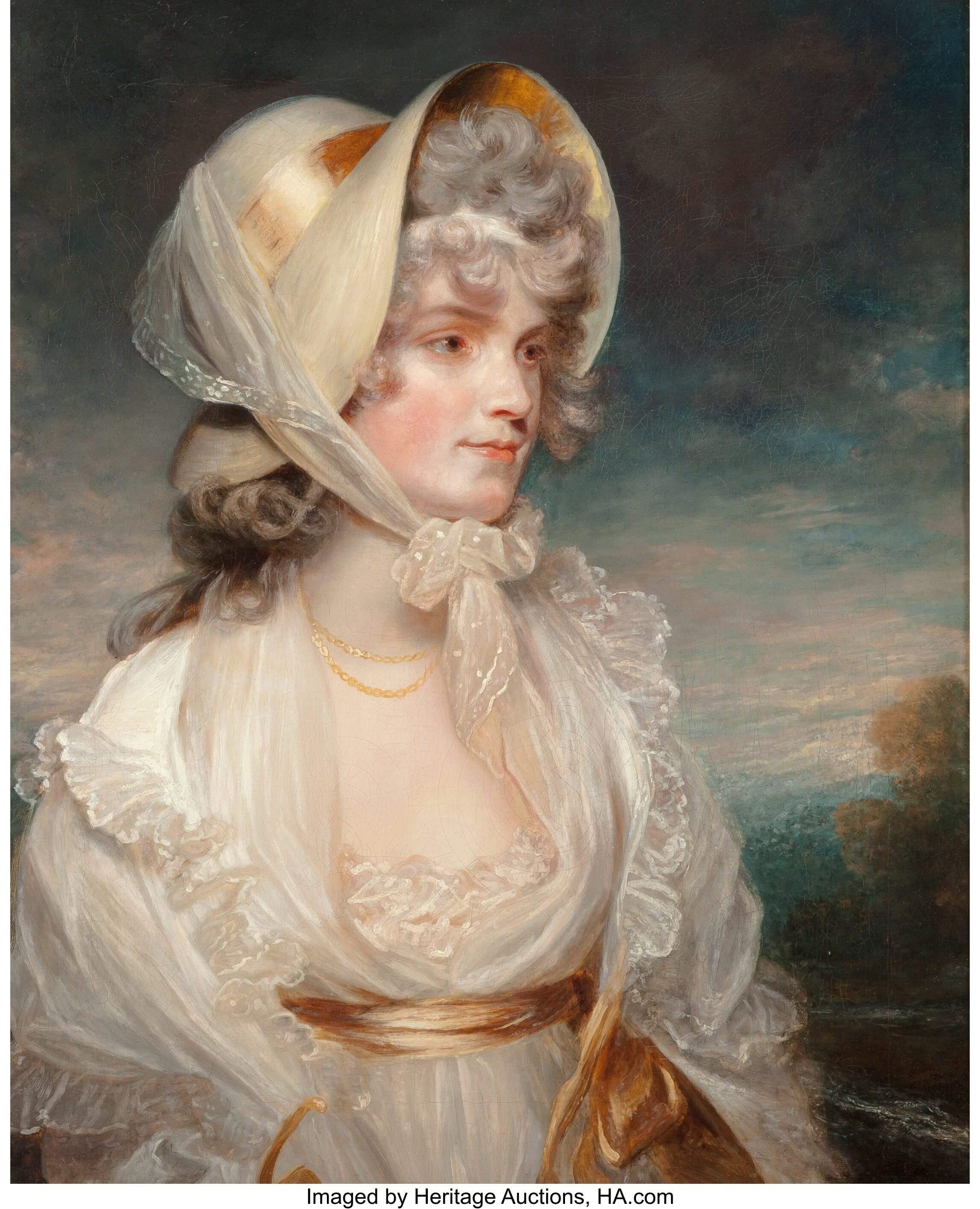 After John Hoppner British 1758 1810 Portrait Of The Honorable