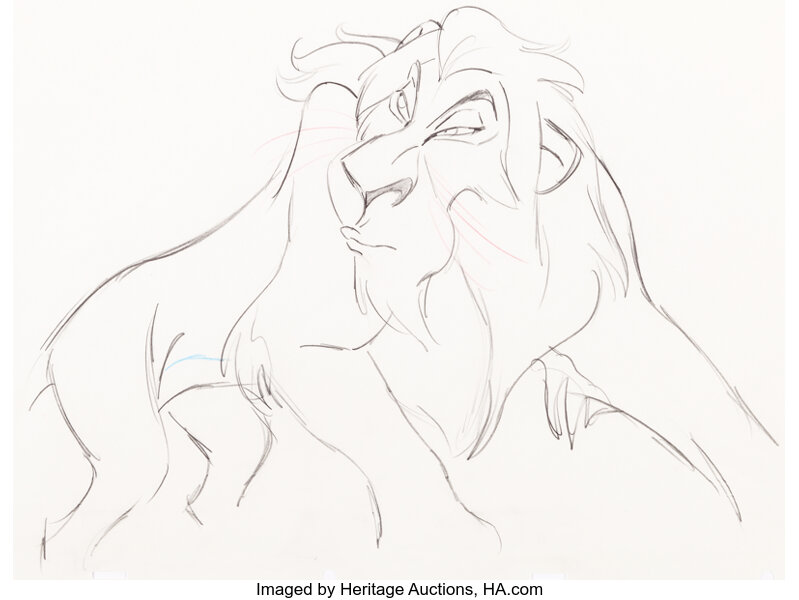 scar lion king drawing