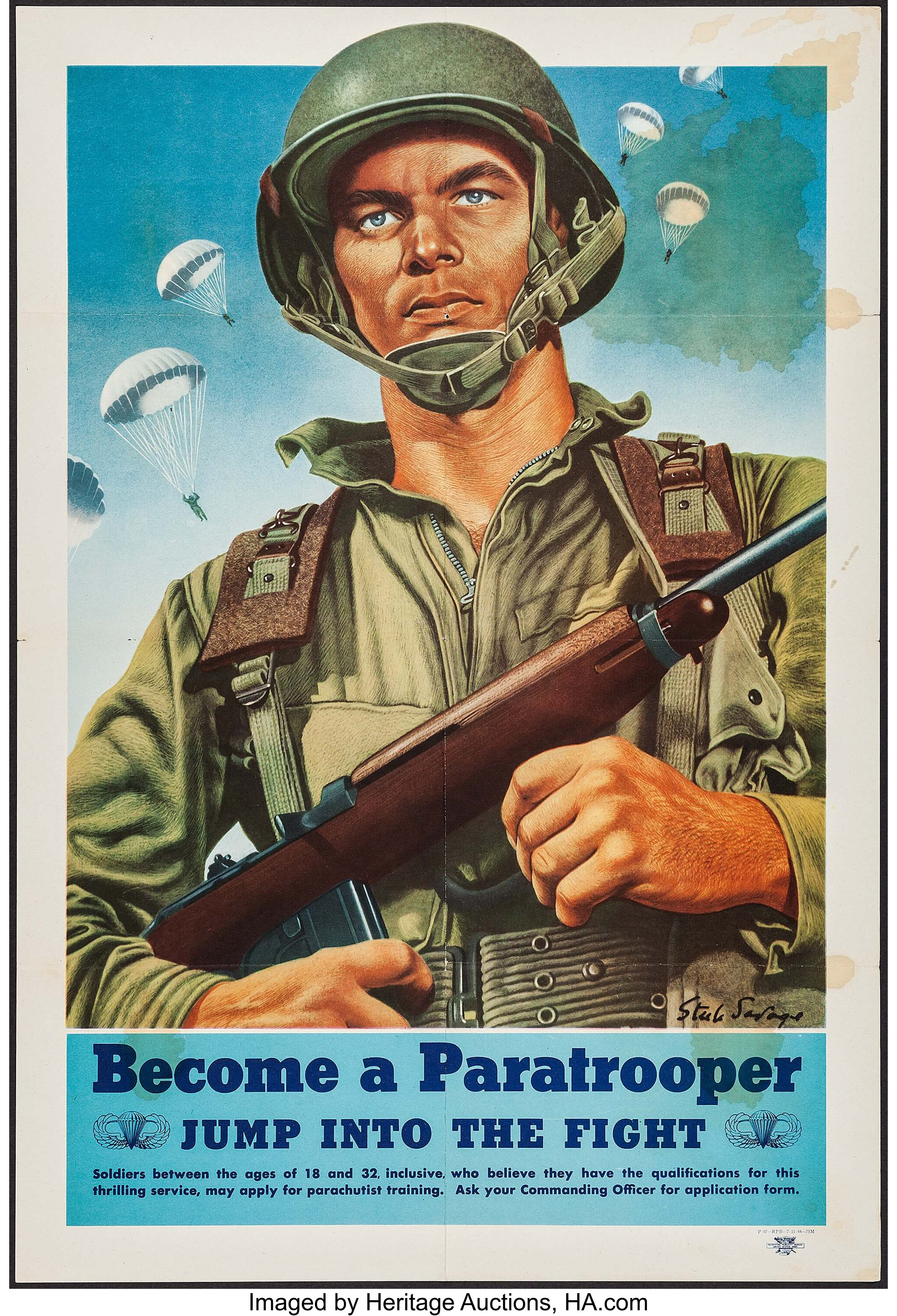 World War Ii Propaganda (Recruiting Publicity Bureau Of The United | Lot #52459 | Heritage Auctions