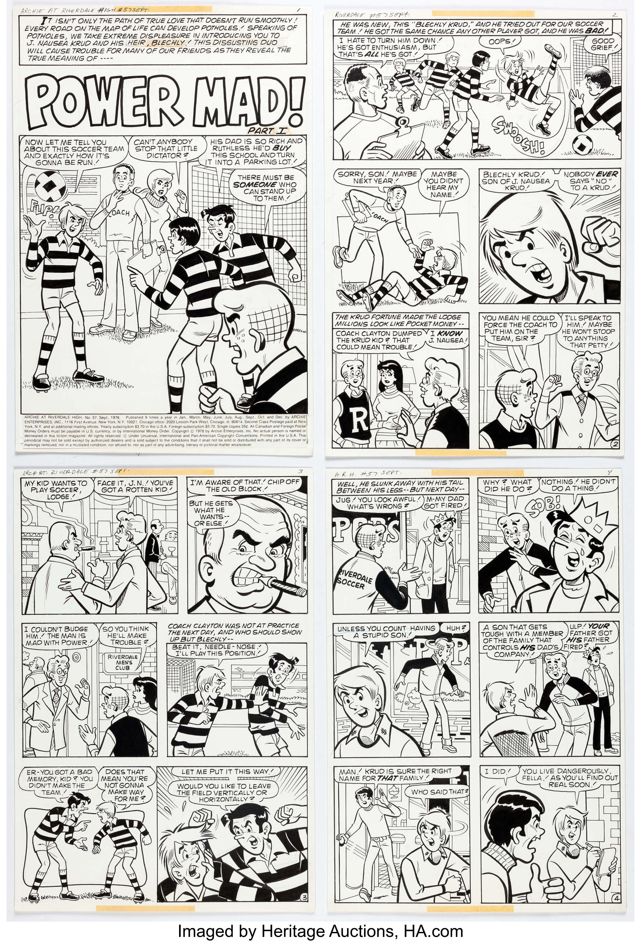 Archie at Riverdale High 57 Complete Story 11 Page Story Original