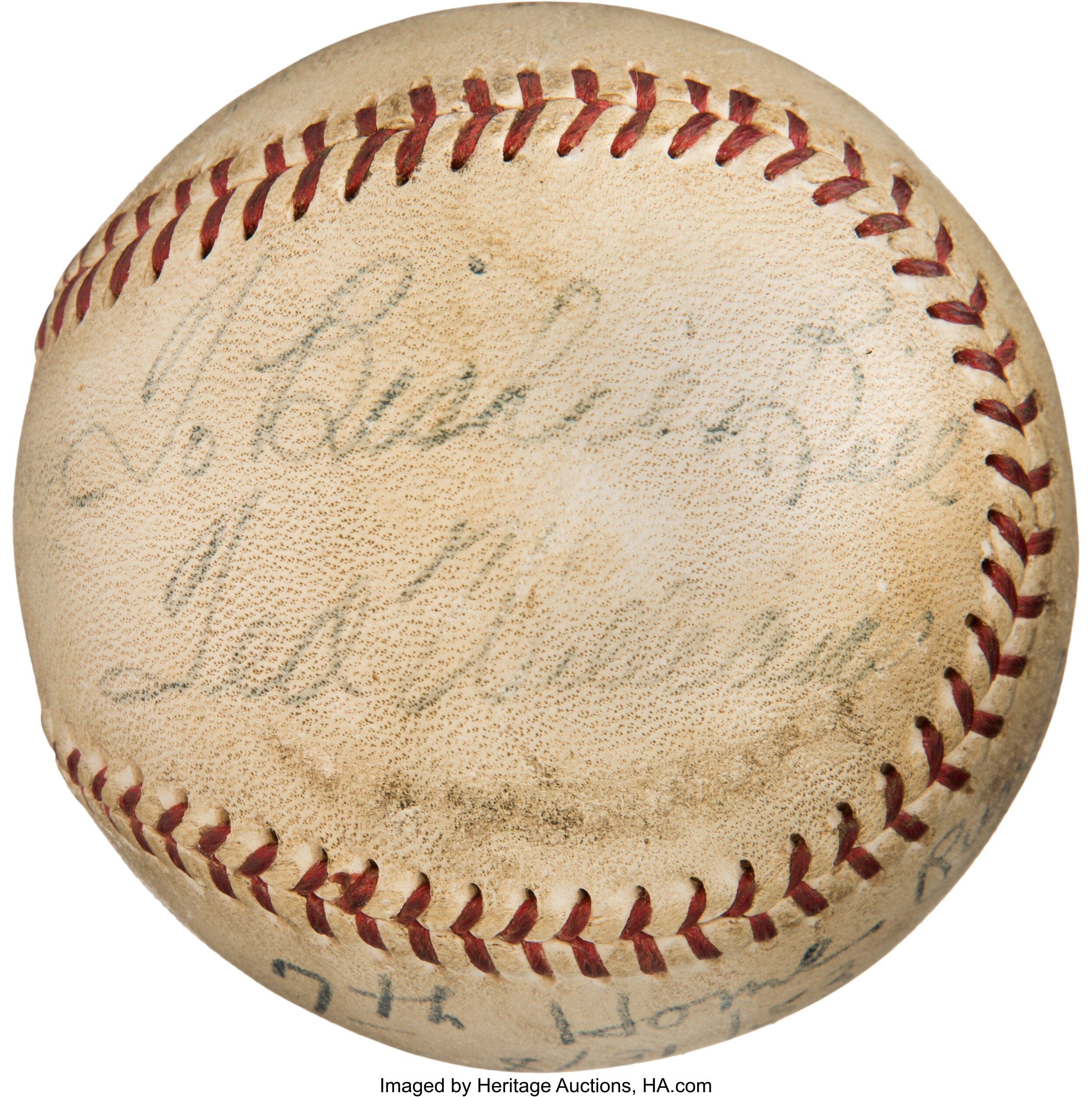 Vintage Autographed Baseball Of Ted Williams Auction