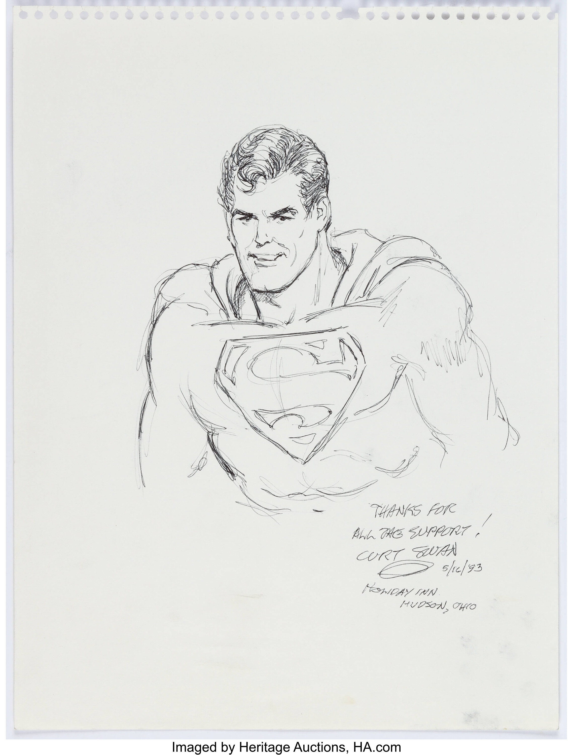 Curt Swan - Superman Illustration Original Art (1993).... Original ...