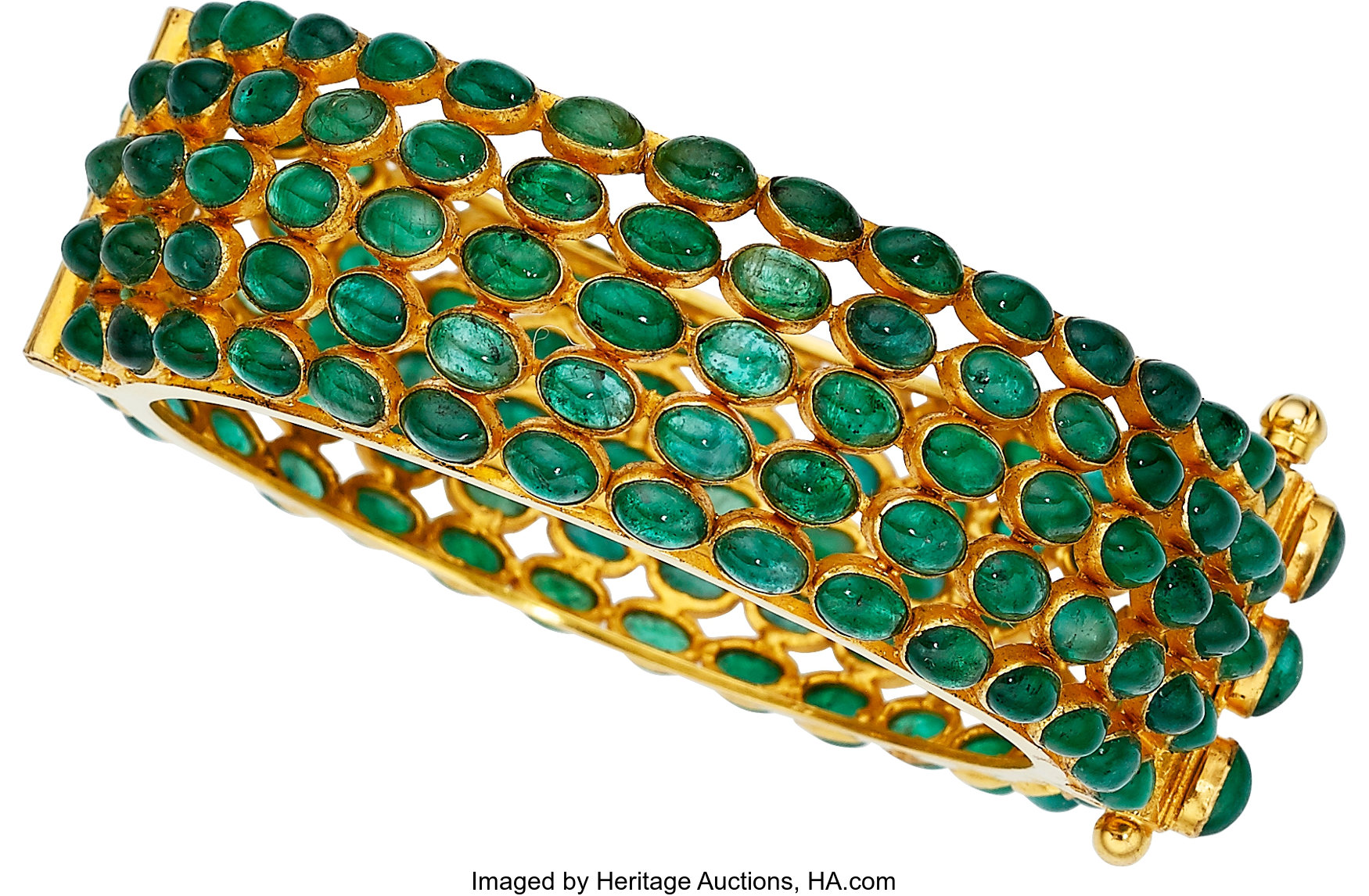 Emerald, Gold Bracelet. ... Estate Jewelry Bracelets | Lot #54706 ...