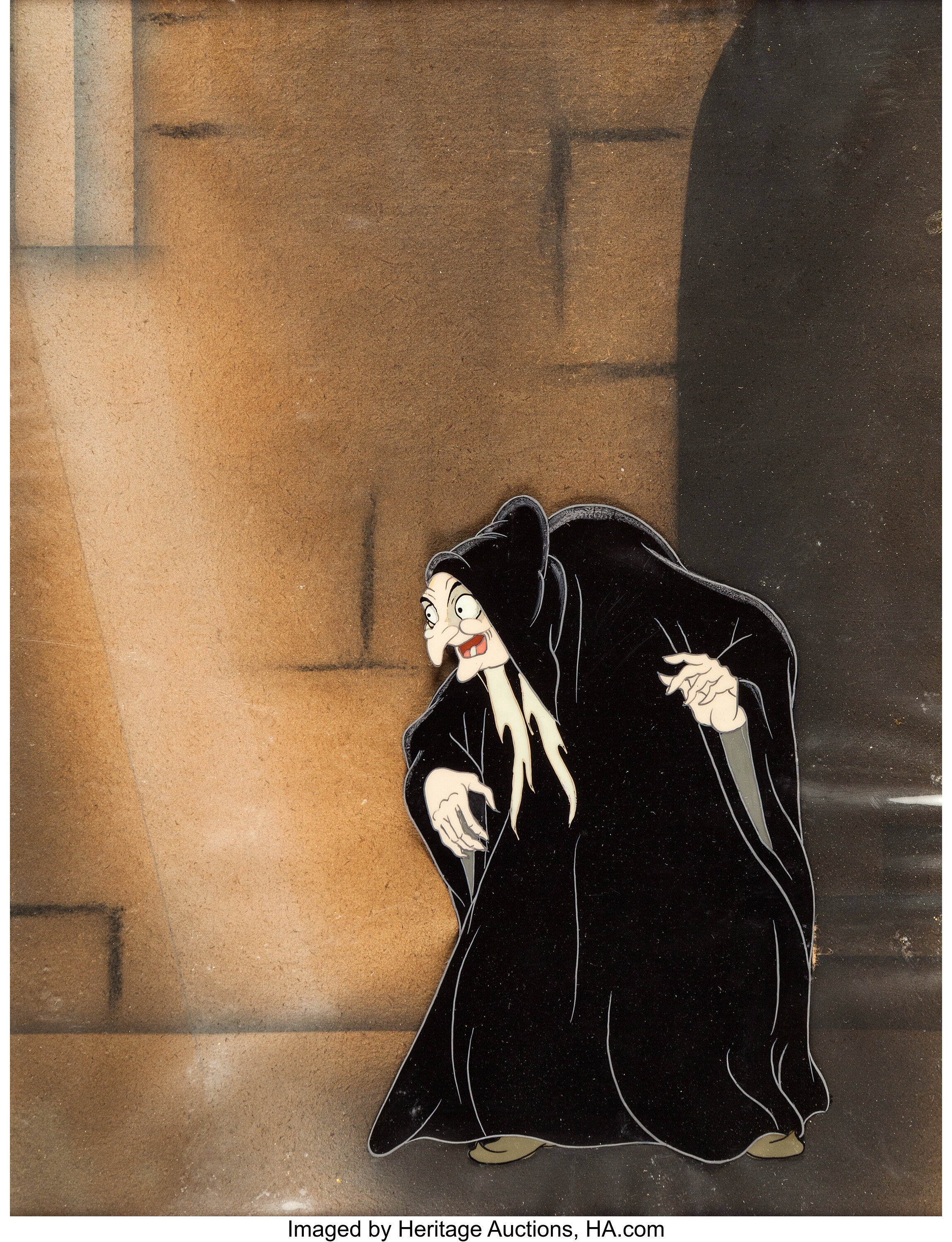 Snow White And The Seven Dwarfs Old Hag Production Cel Courvoisier Lot 95083 Heritage Auctions 