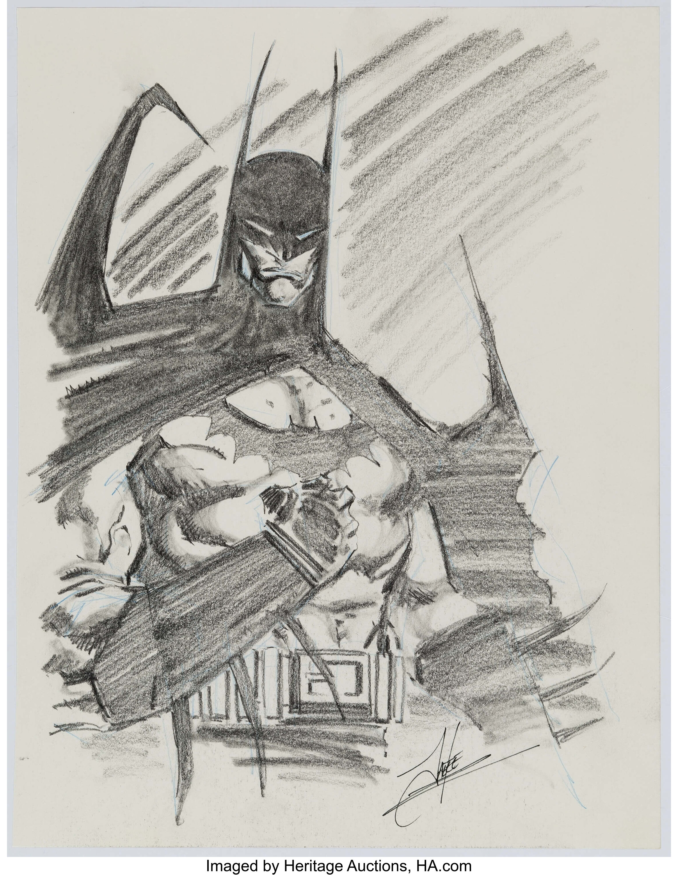 Jae Lee - Batman Illustration Original Art (undated).... Original | Lot  #12086 | Heritage Auctions