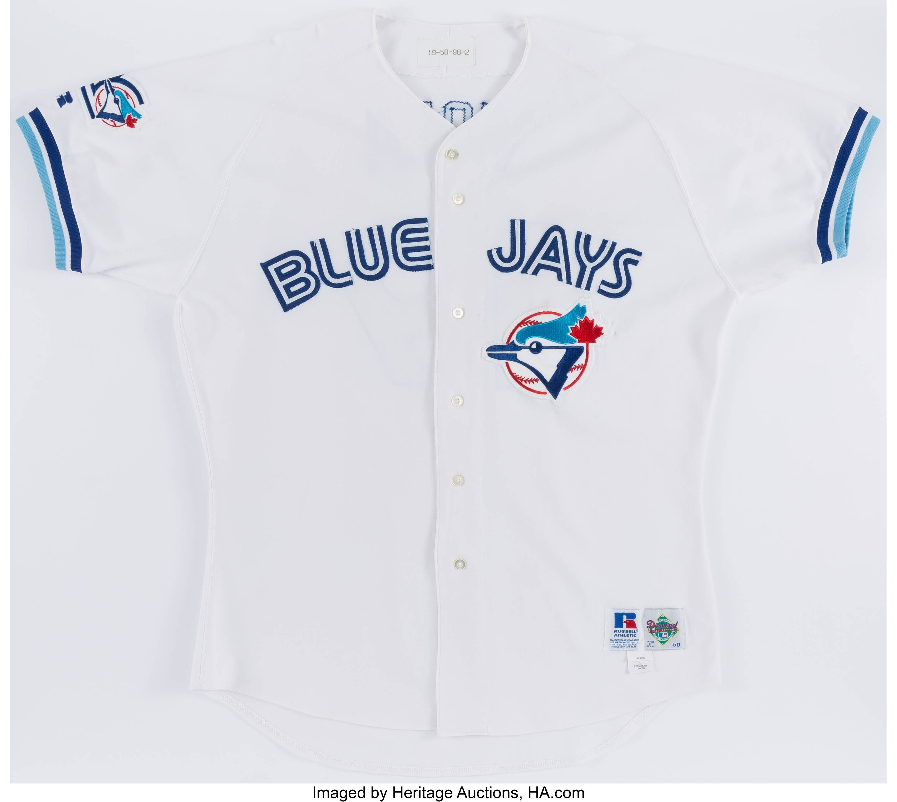 1996 Frank Viola Game Worn Toronto Blue Jays Jersey.  Baseball