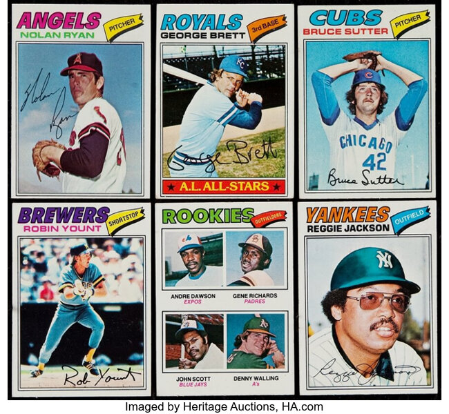 1977 Topps Baseball Complete Set (660).  Baseball Cards Sets