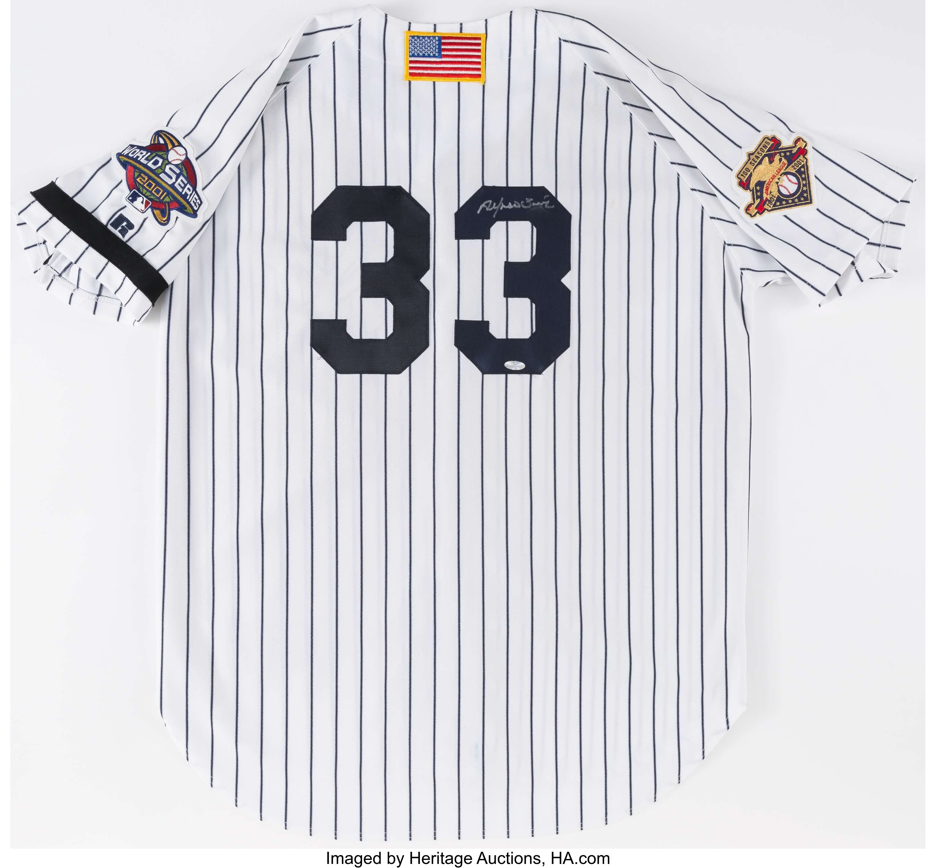 Alfonso Soriano Signed New York Yankee Jersey. - Memorabilia