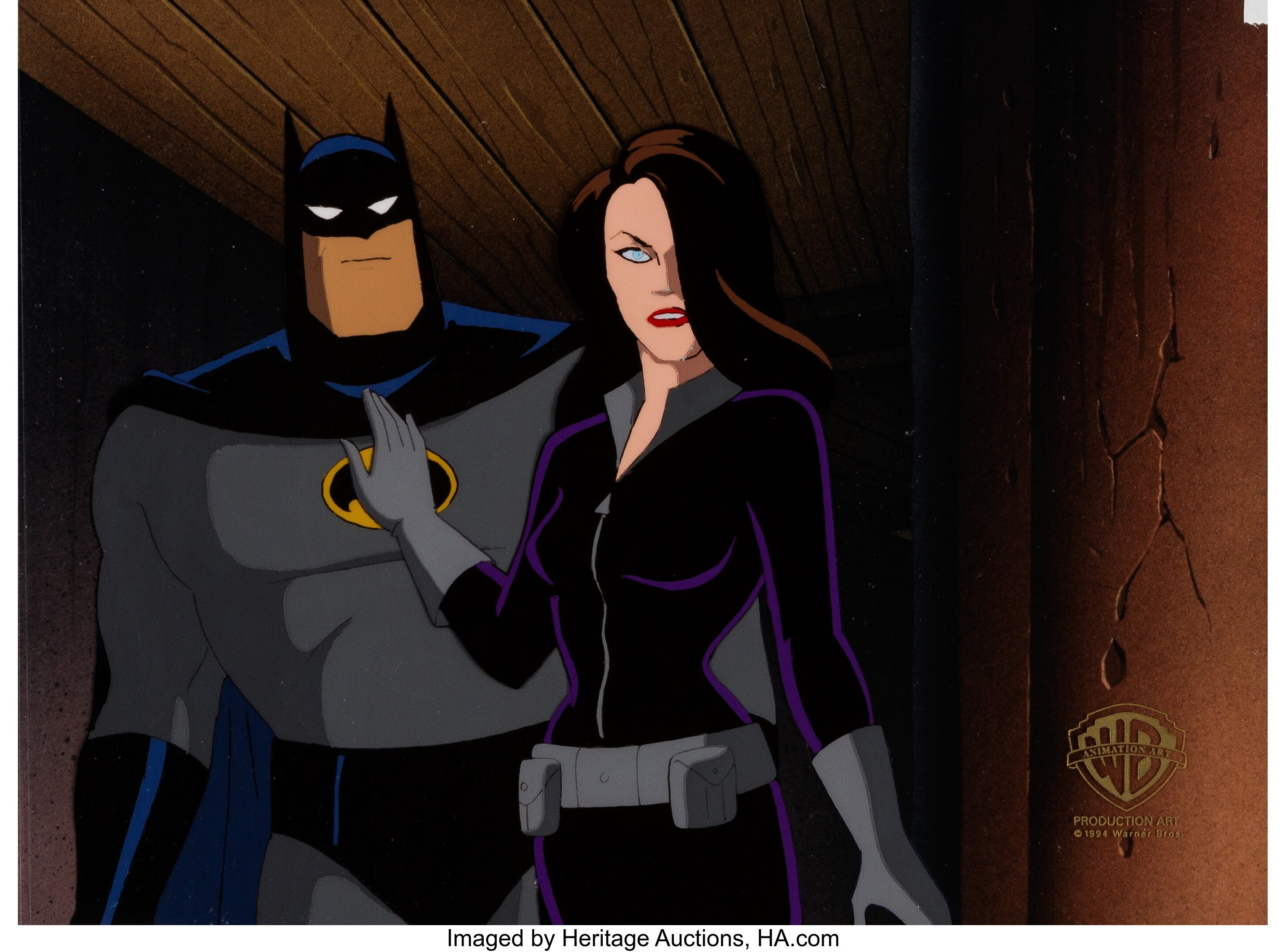 Batman: The Animated Series Batman and Talia Al Ghul Production Cel | Lot  #11112 | Heritage Auctions