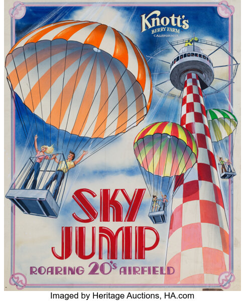 Lot Detail - 1980's George Sky Bell Climb To The Sky 18 x 30.5 Brooks  Poster