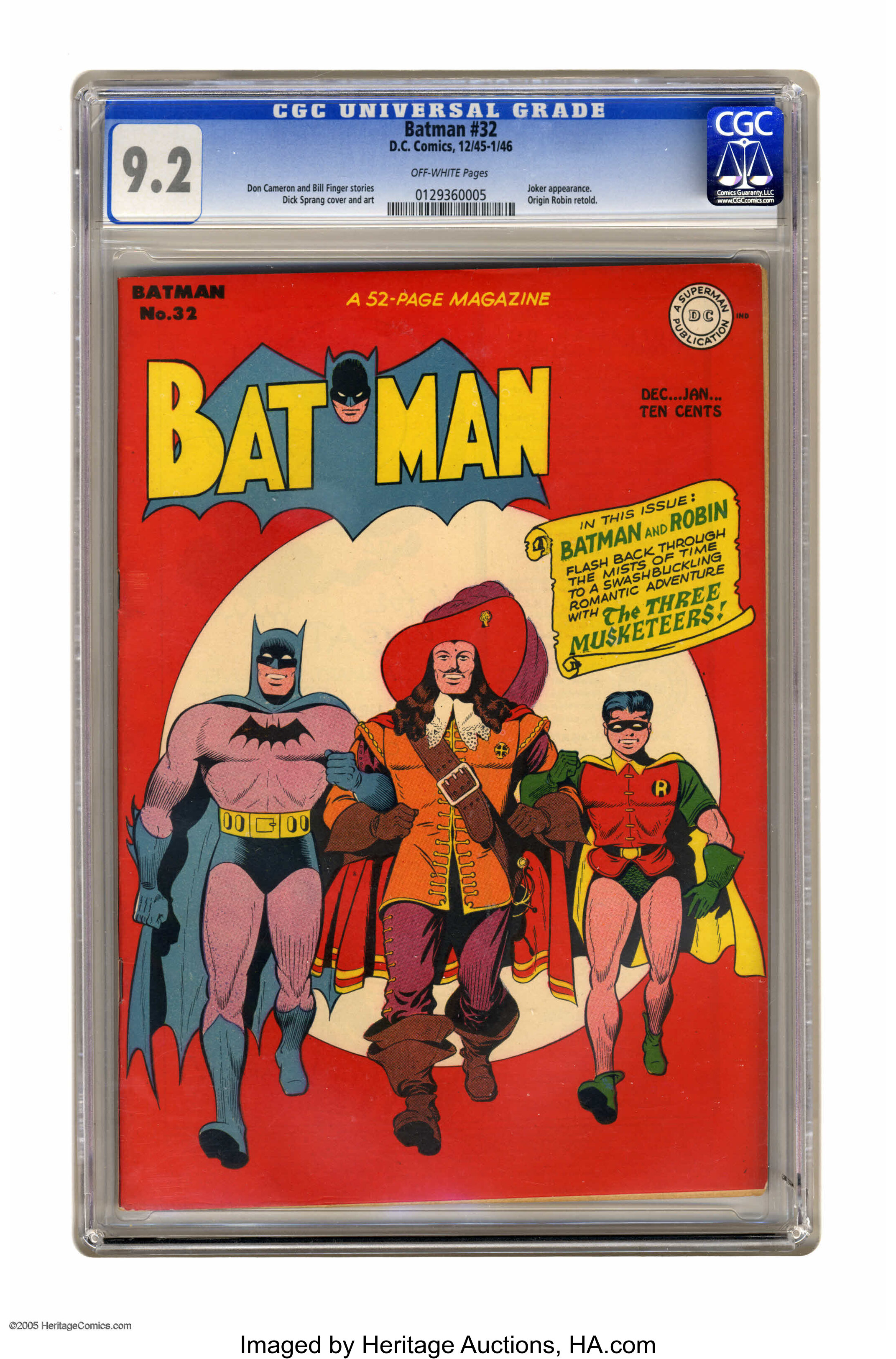 Batman #32 (DC, 1945) CGC NM Off-white pages. This issue's | Lot #2106  | Heritage Auctions