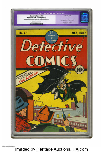 Goldin 1939 DC Detective Comics #27 Auction