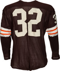 Lot Detail - Early 1960s Jim Brown Cleveland Browns Game-Used Jersey  (Graded 9)