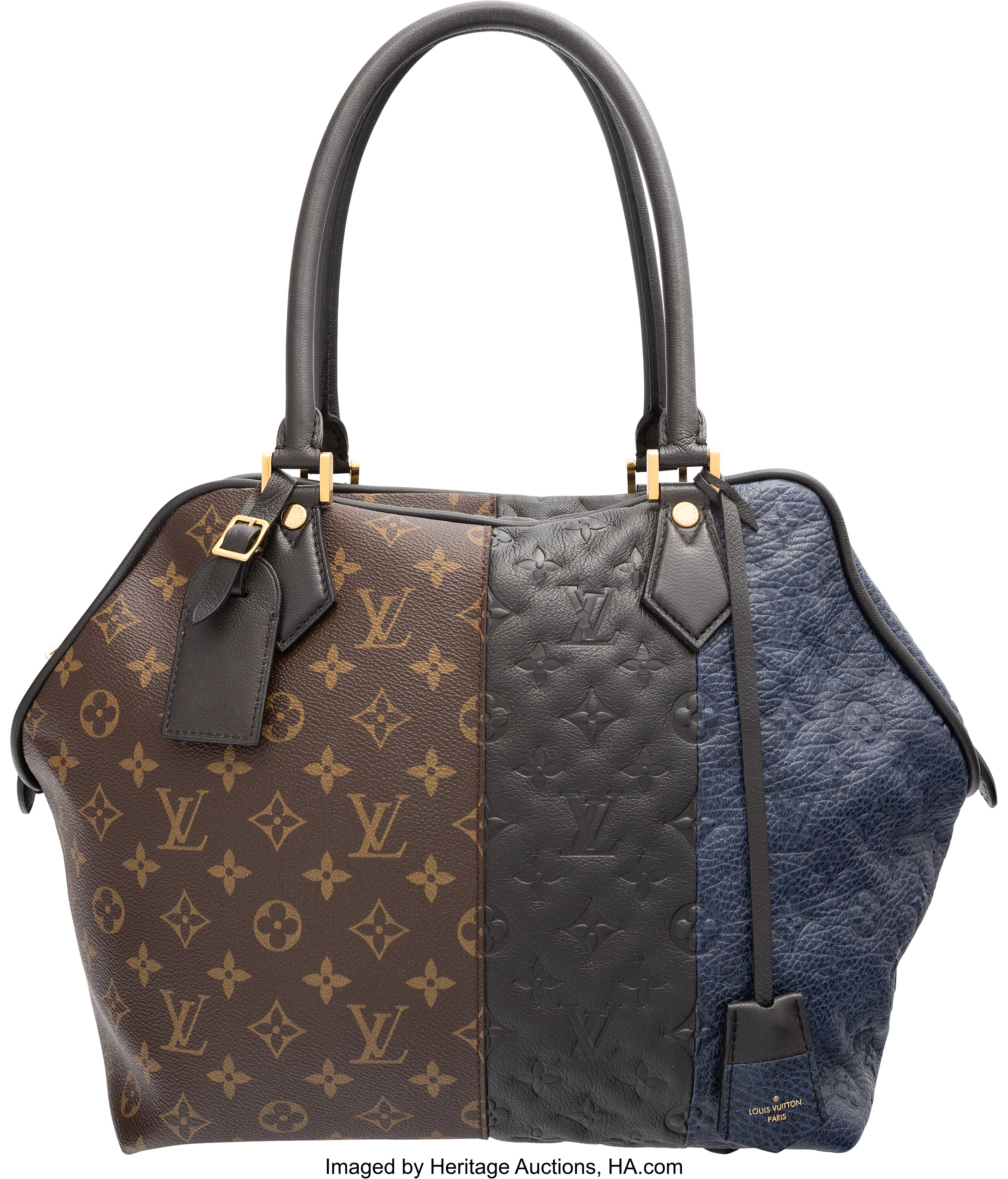 Louis Vuitton Lockit Handbag Limited Edition Monogram Addiction Rubber  Vertical
