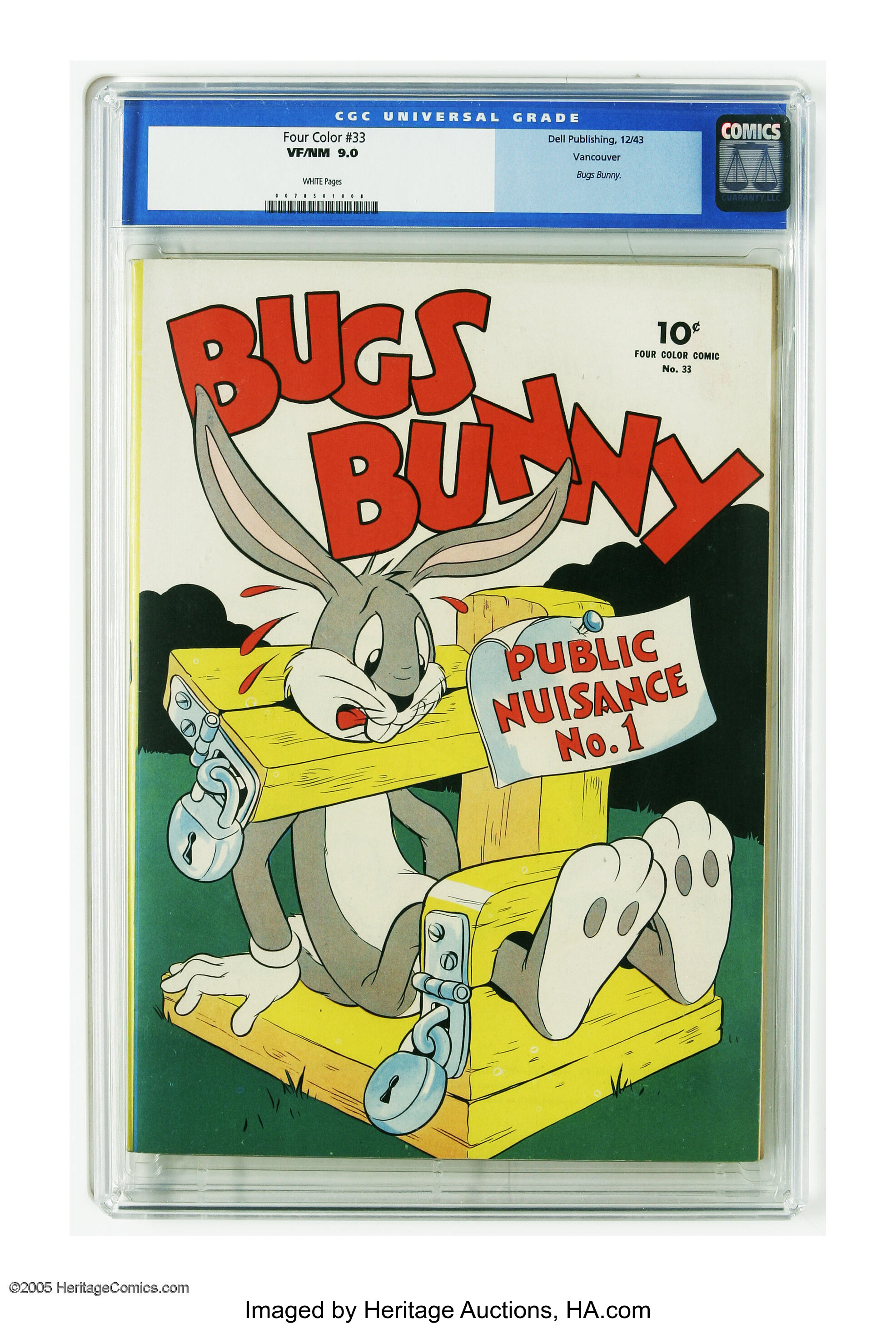 Four Color 33 Bugs Bunny Public Nuisance No 1 Vancouver Lot 3576 Heritage Auctions