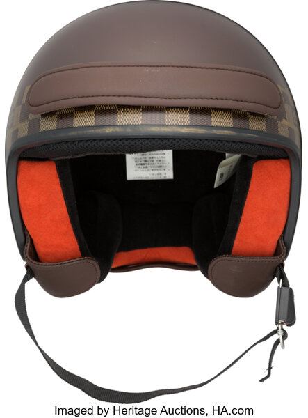 Louis Vuitton pre-owned Damier Ebène Motorcycle Helmet - Farfetch