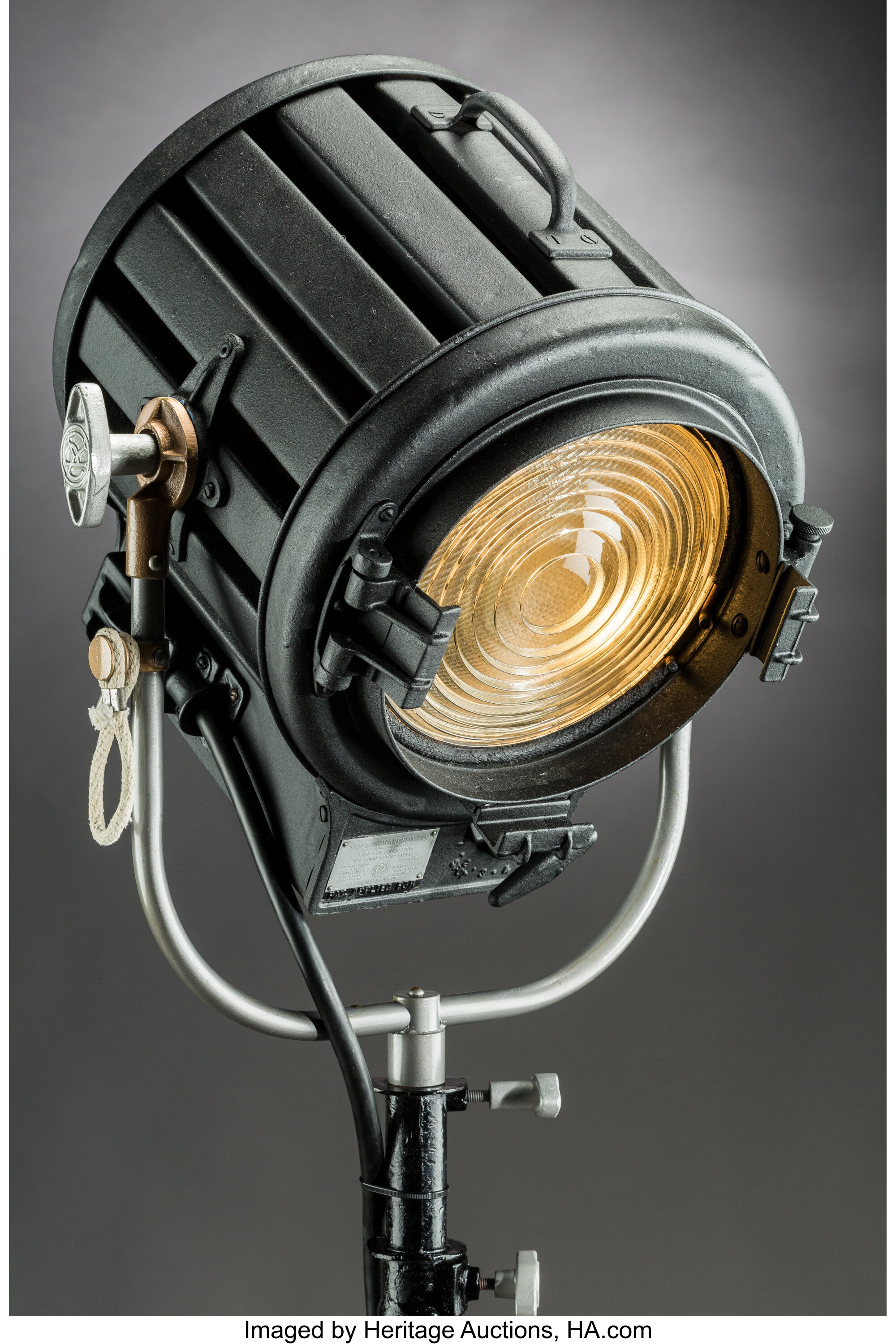 A Mole Richardson Model 410 2000 Watt Fresnel Studio Light, circa | Lot ...