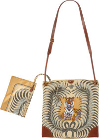 Hermes BN Silk Bag Tiger Barenia Leather - Vintage Lux