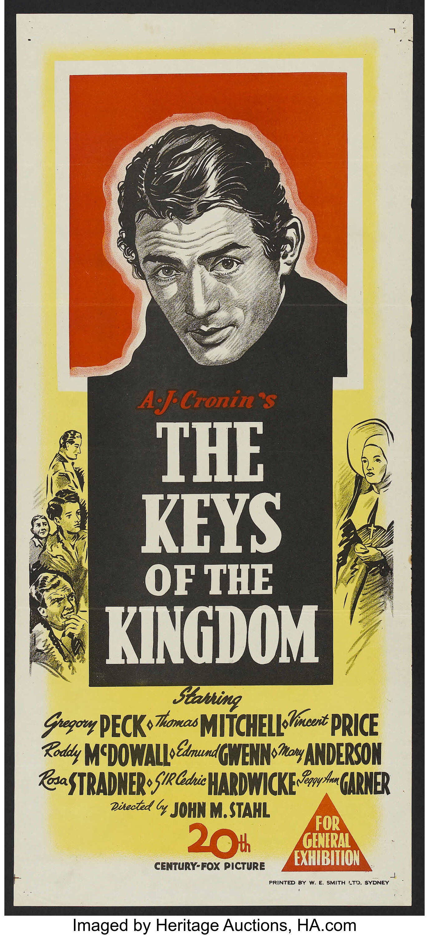 The Keys of the Kingdom (20th Century Fox, 1944). Australian | Lot ...