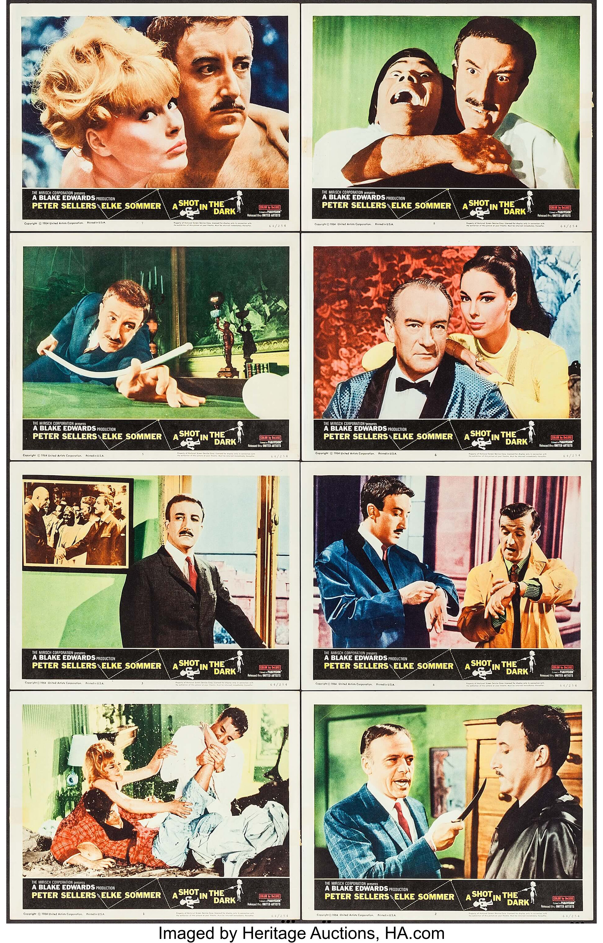 A Shot in the Dark (United Artists, 1964). Lobby Card Set of 8 (11 ...