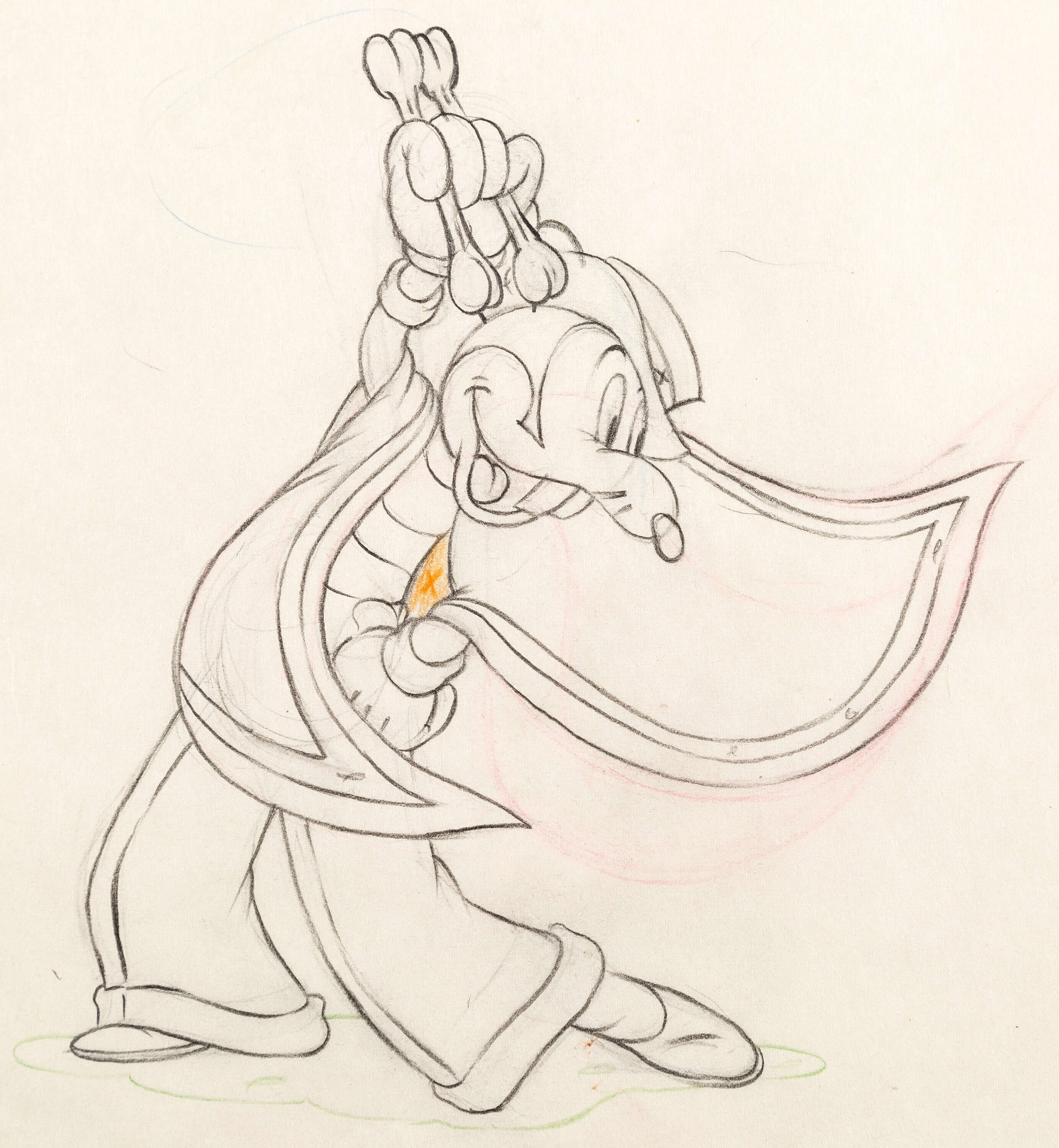 Mickey's Rival Mortimer Mouse and Minnie Mouse Animation Drawing | Lot ...