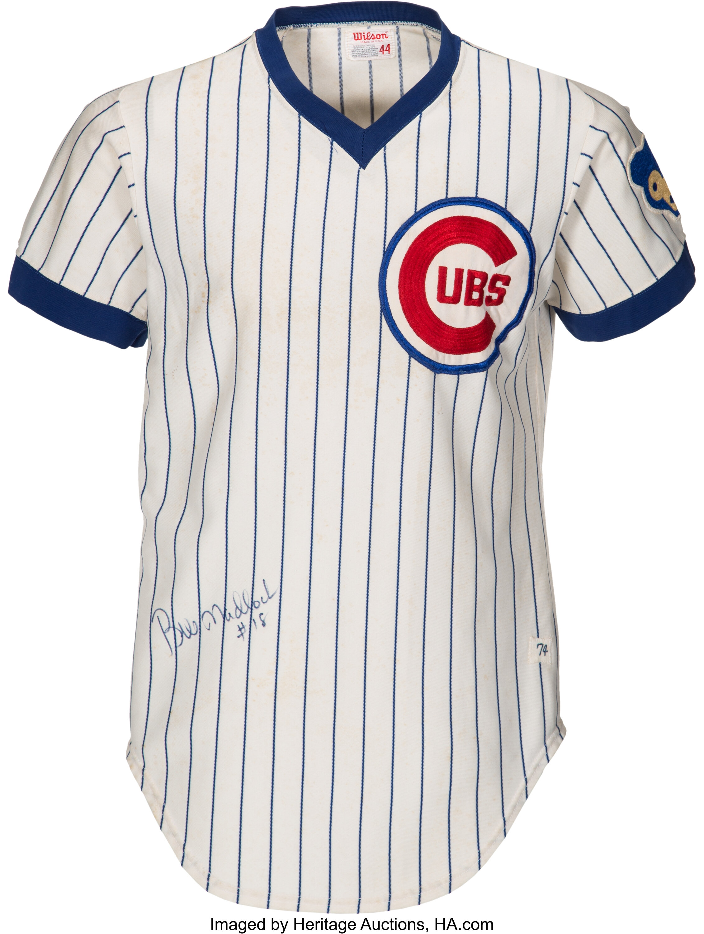 1974 Bill Madlock Game Worn Chicago Cubs Jersey - Rookie of the, Lot  #80504