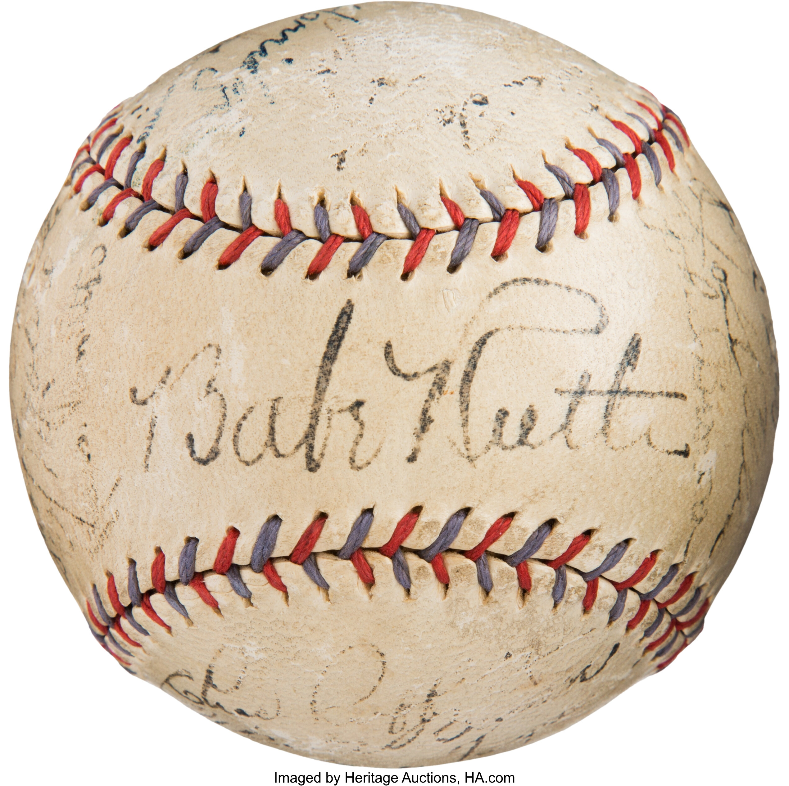 1933 New York Yankees Team Signed Baseball. ... Baseball | Lot #80450 ...