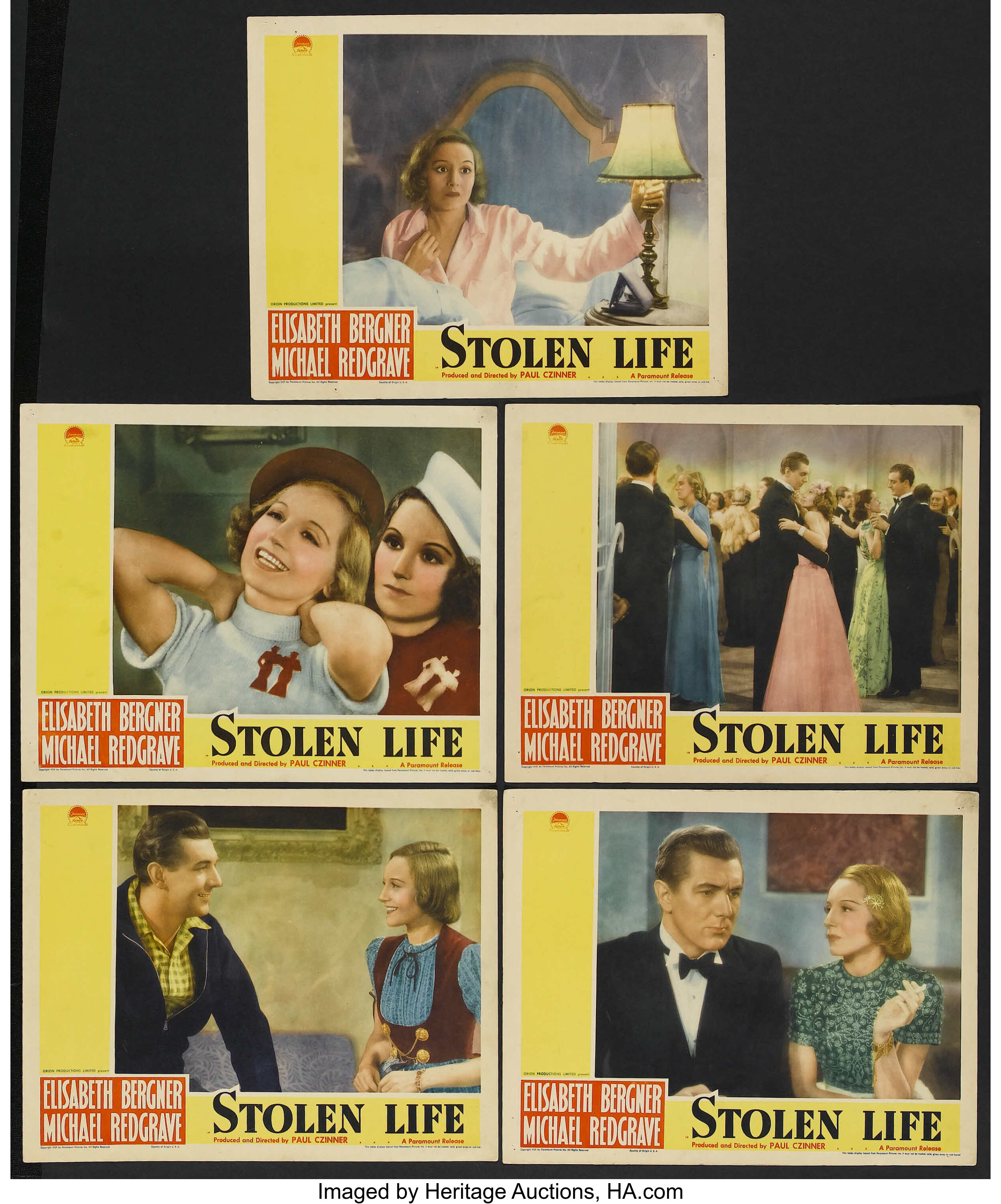 Stolen Life (Paramount, 1939). Lobby Cards (5) (11