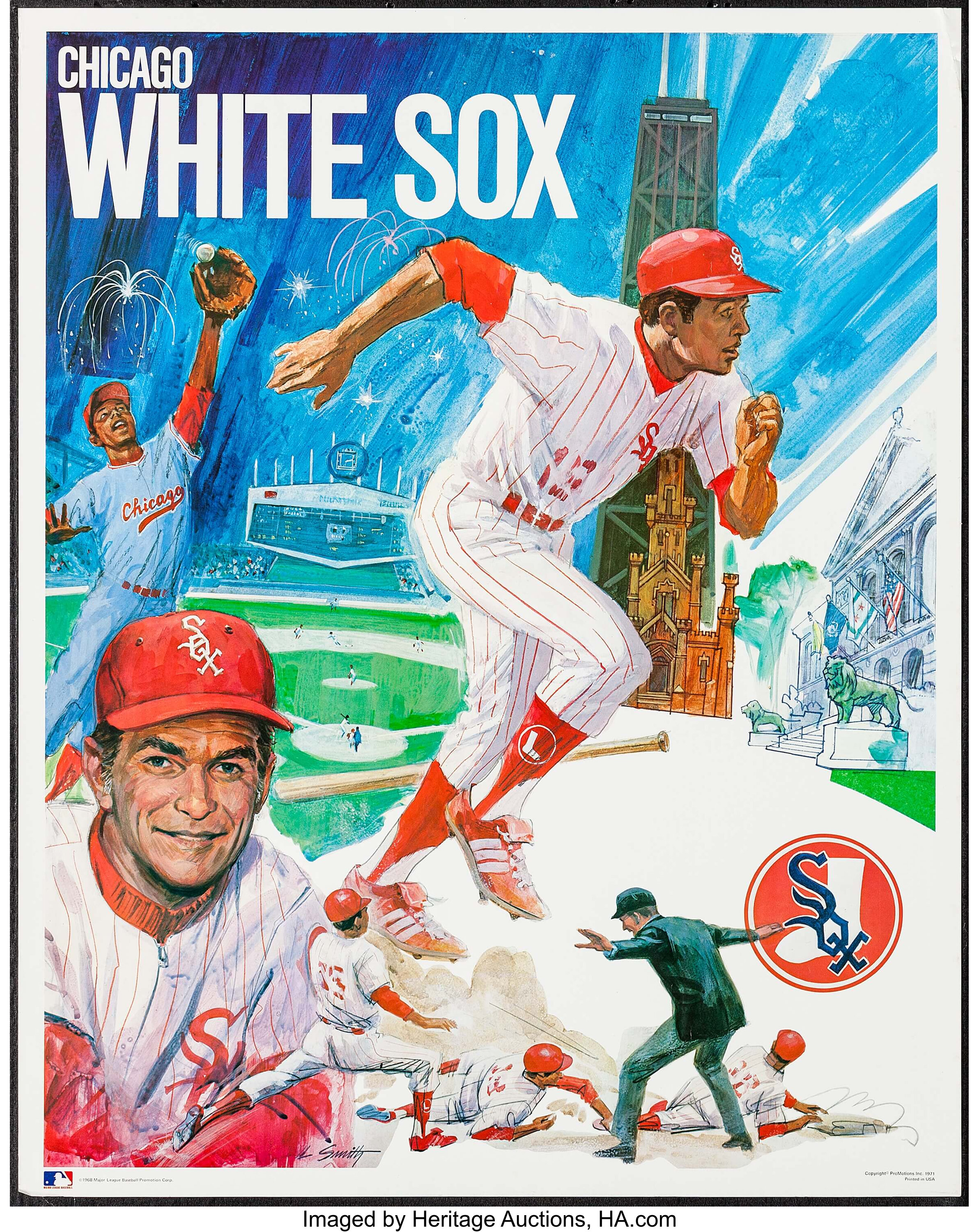 MLB Chicago White Sox - Retro Logo Poster