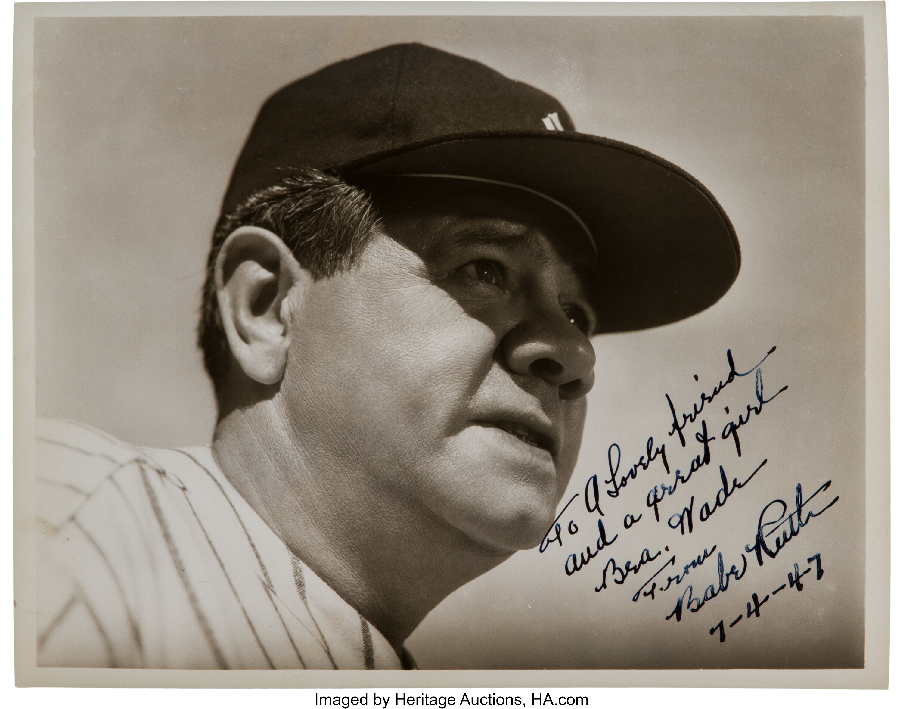 Babe Ruth Signed Photograph