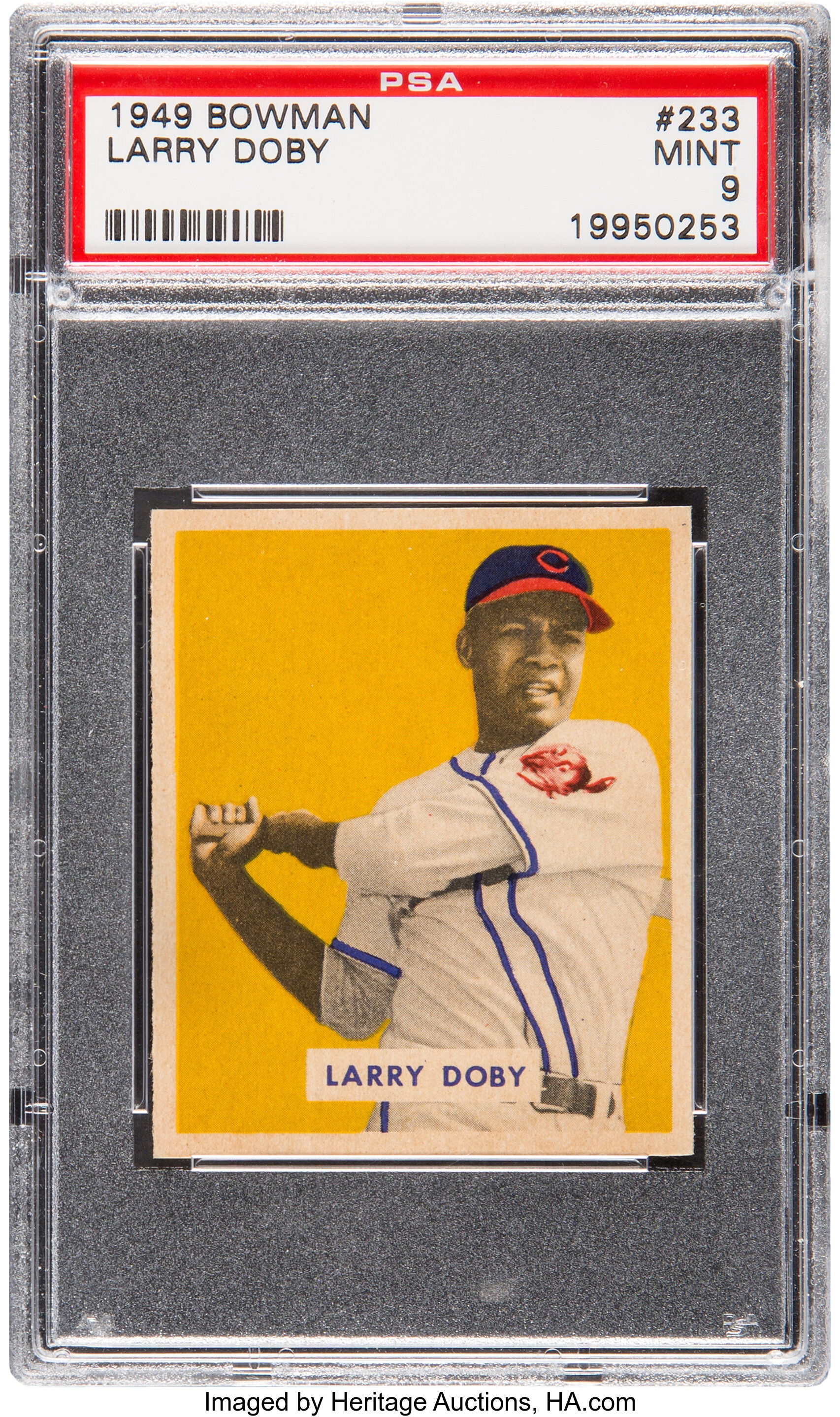 Sold at Auction: LARRY DOBY BASEBALL CARDS (7) - HIGH GRADE