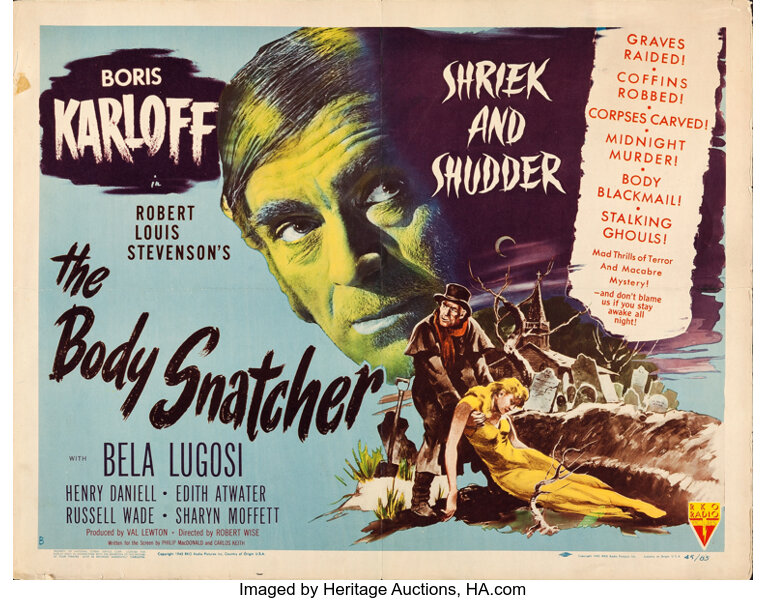 The Body Snatcher Rko 1945 Half Sheet 22 X 28 Style B Lot Heritage Auctions