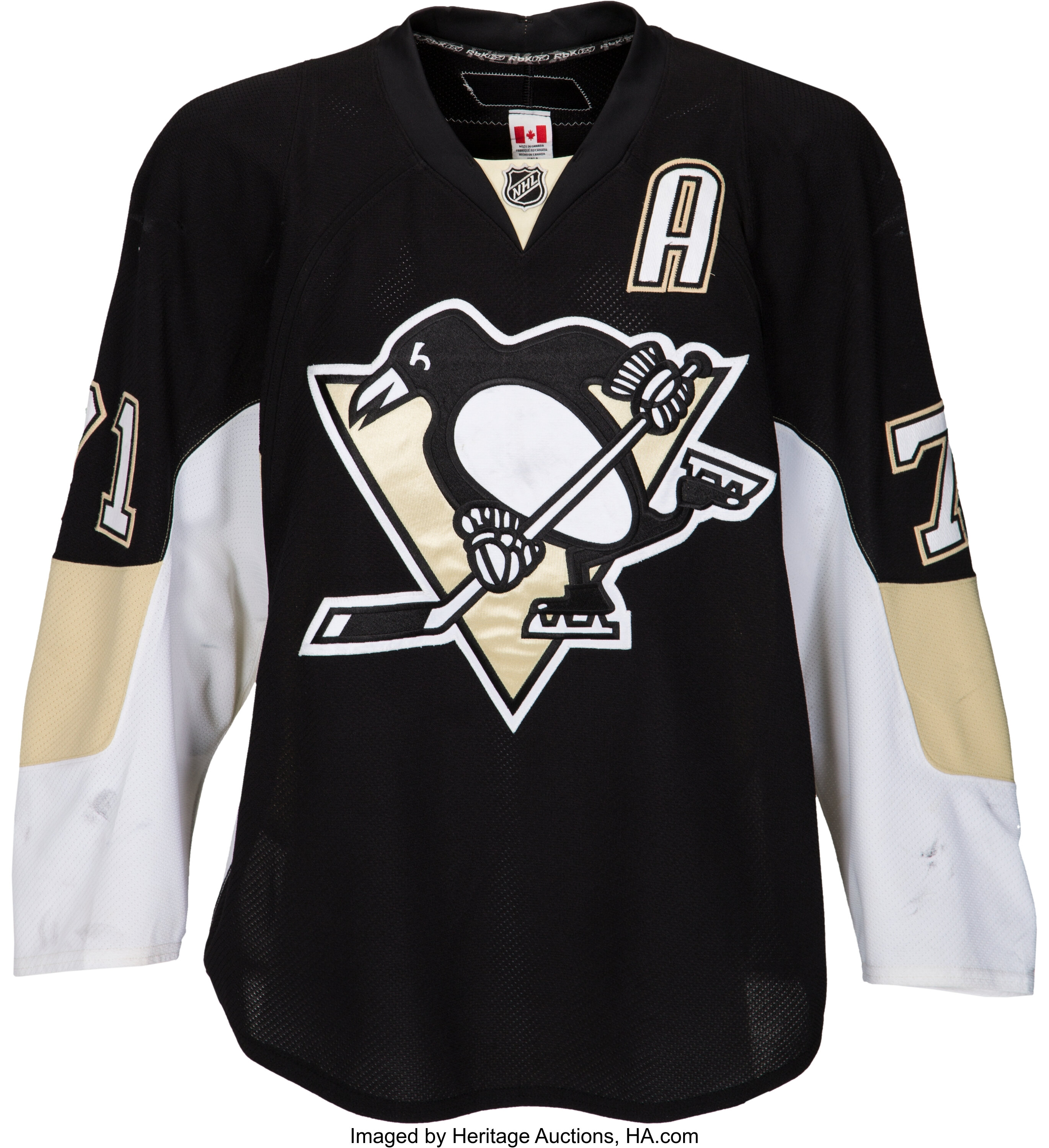 2009-10 Pittsburgh Penguins Alternate Set Game Worn Jerseys