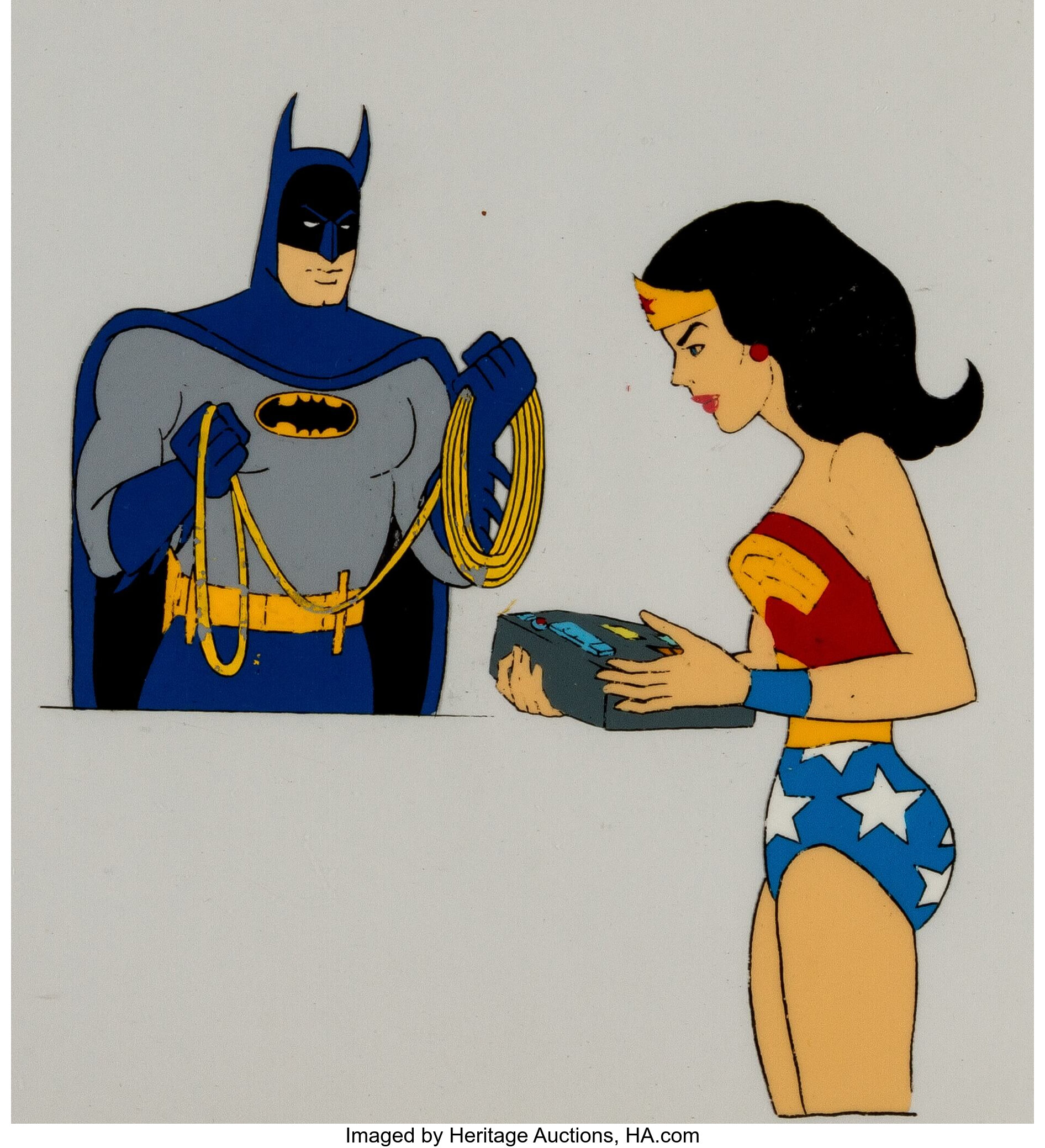 Super Friends Wonder Woman and Batman Production Cel Setup (c. | Lot #13164  | Heritage Auctions