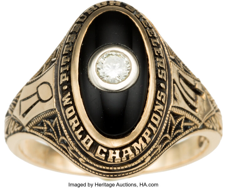 6 Pittsburgh Steelers NFL Super Bowl Silver championship ring set