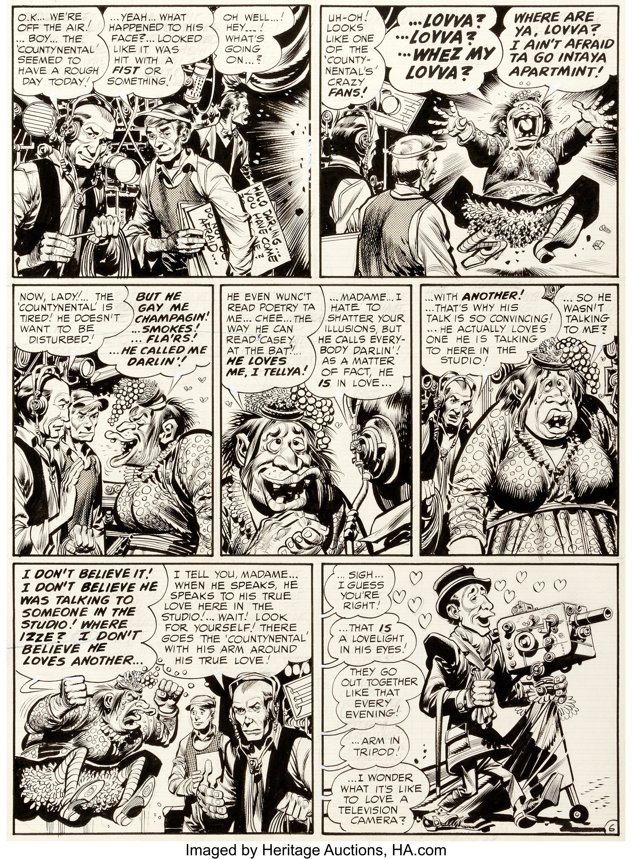 Jack Davis Mad 14 Story Page 6 Original Art Ec 1954 Lot Heritage Auctions