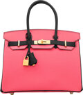 Hermès Birkin 30cm Crocodile Shiny Nilo 5J Fuchsia Diamond Platinum Ha –  SukiLux