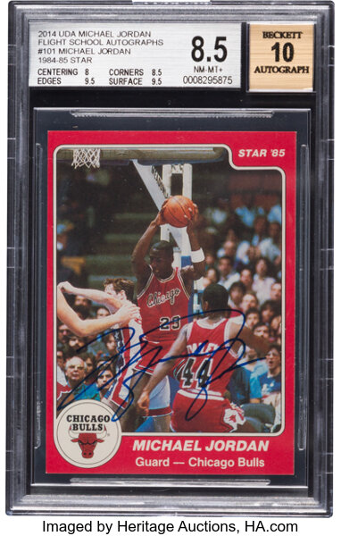 Michael Jordan “Air of Greatness” Autographed 1984-85 Chicago