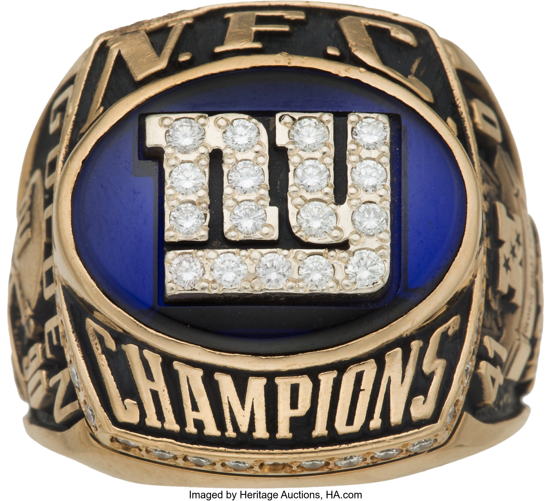 2000 New York Giants NFC Championship Ring Presented to Jack, Lot #80249