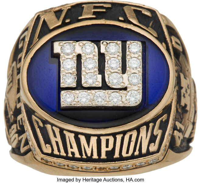 2000 New York Giants NFC Championship Ring Presented to Jack, Lot #80249