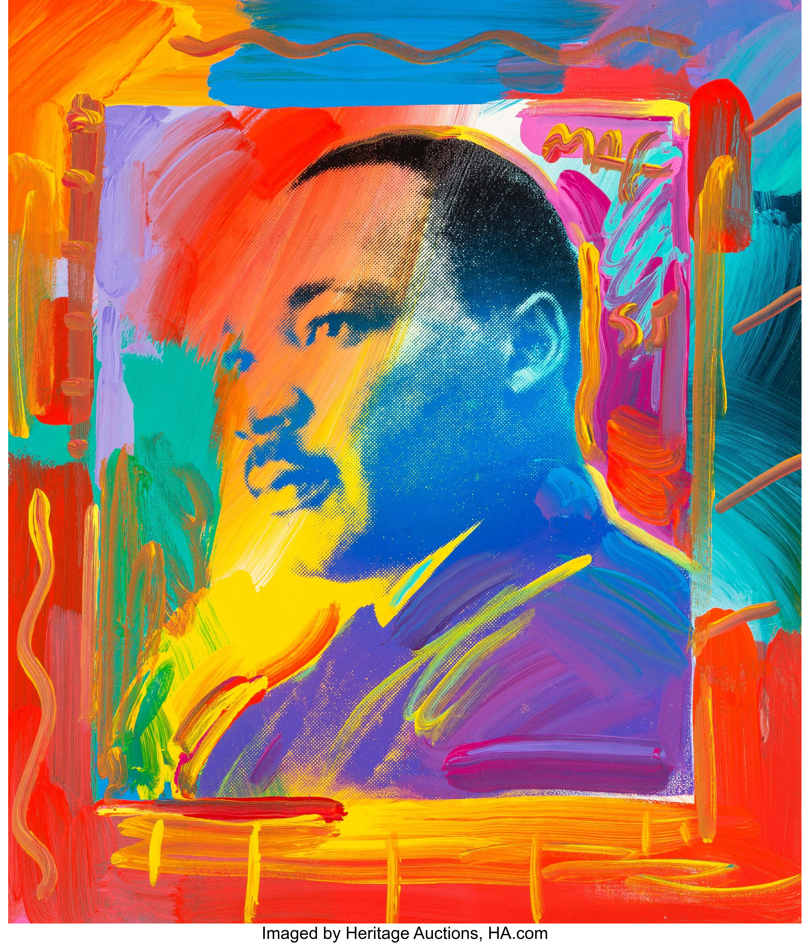 Peter Max (American, b. 1937). Martin Luther King, Jr., 2005. | Lot ...