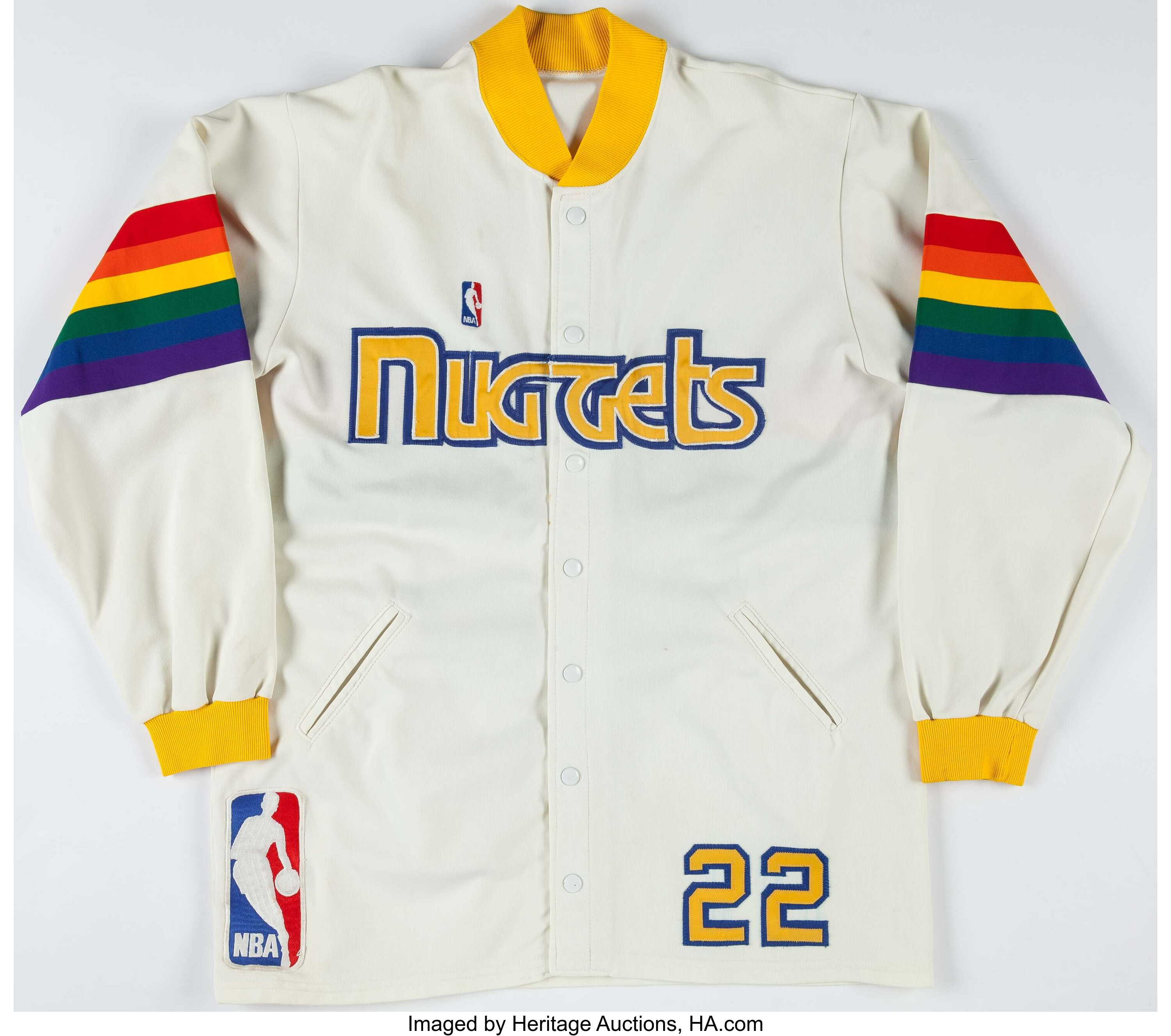 Lot Detail - 1986-87 UTAH JAZZ GAME WORN WARM UP SWEATER/JACKET