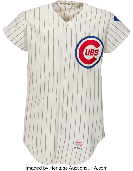1970 Ron Santo Game Worn Chicago Cubs Jersey. Baseball, Lot #80018