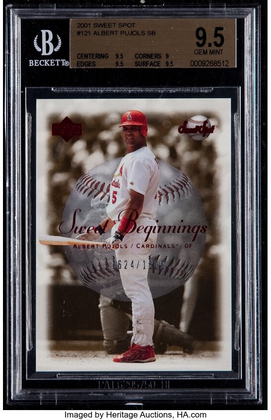 Lot Detail - 2001 Albert Pujols Single Signed Rookie Year Topps Reserve  Baseball