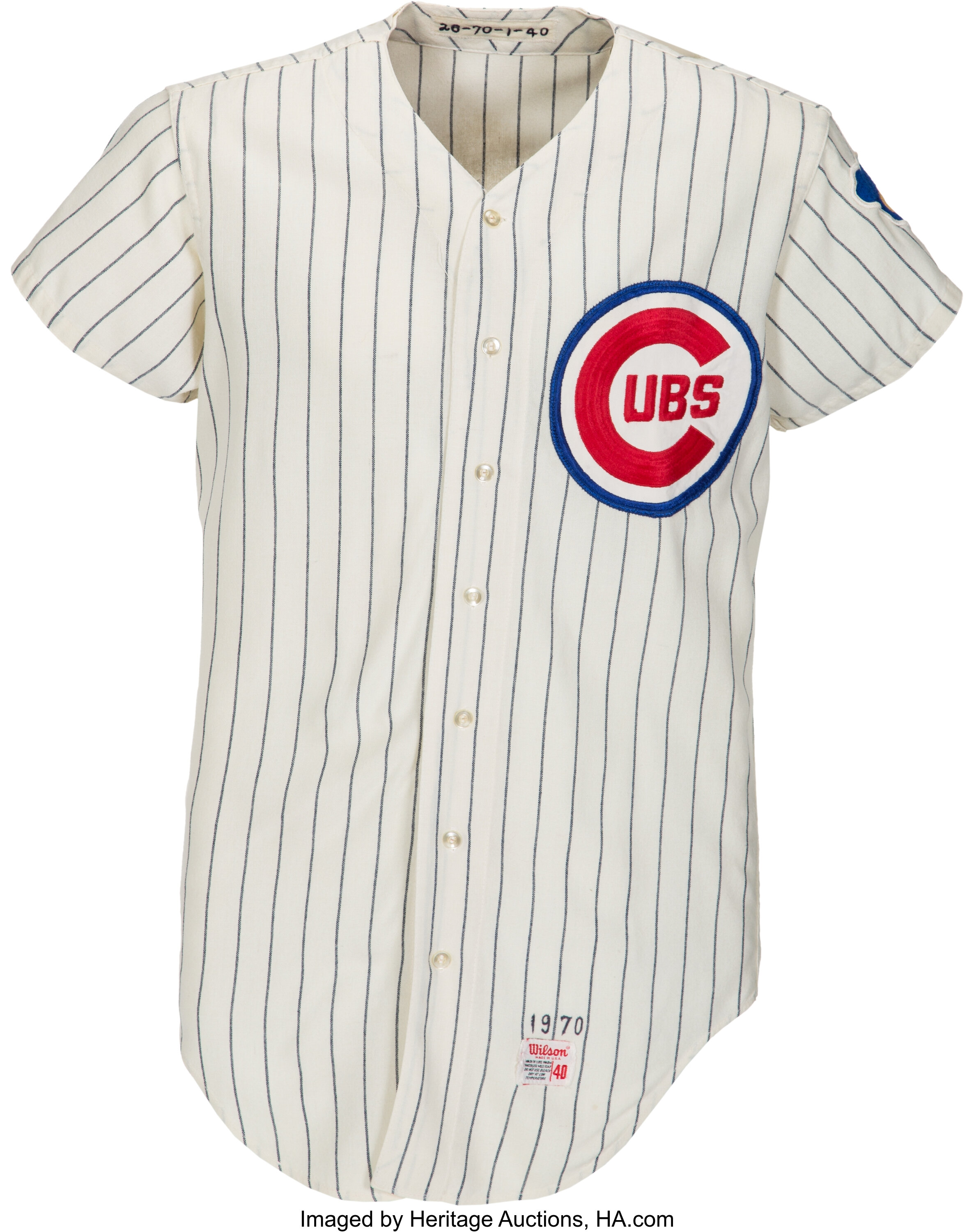 Lot Detail - 1968 Billy Williams Chicago Cubs Game-Used Home Flannel Jersey  (Photo-Matched To 3 Home Run Game • Graded 10)