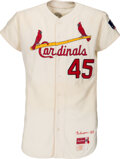 Bob Gibson Jersey Fusion Game Used Swatch St Louis Cardinals HOF