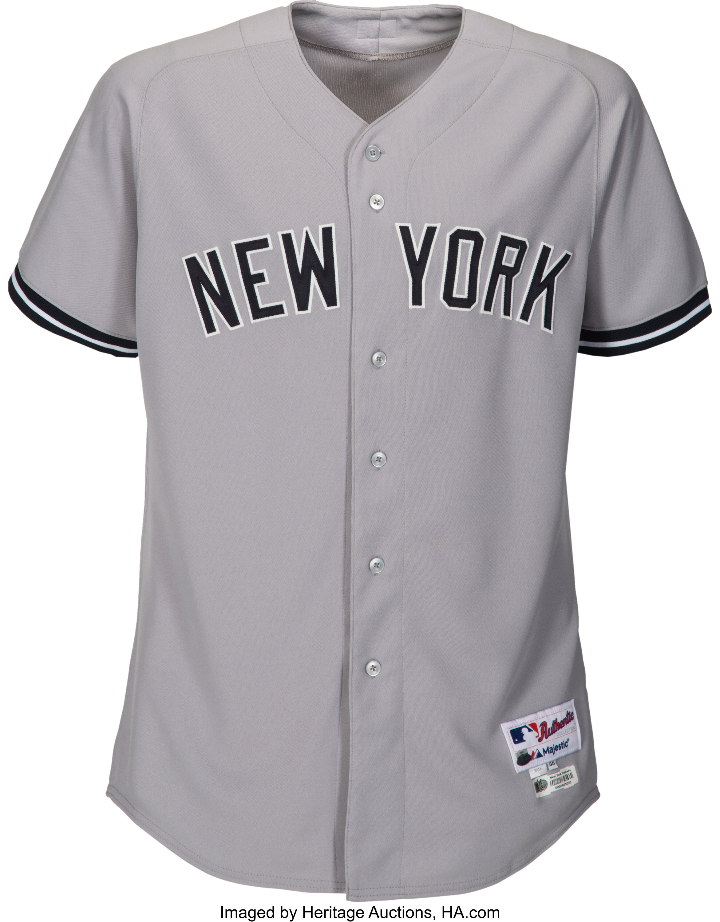 2014 Derek Jeter Game Worn & Signed New York Yankees Uniform from, Lot  #80019
