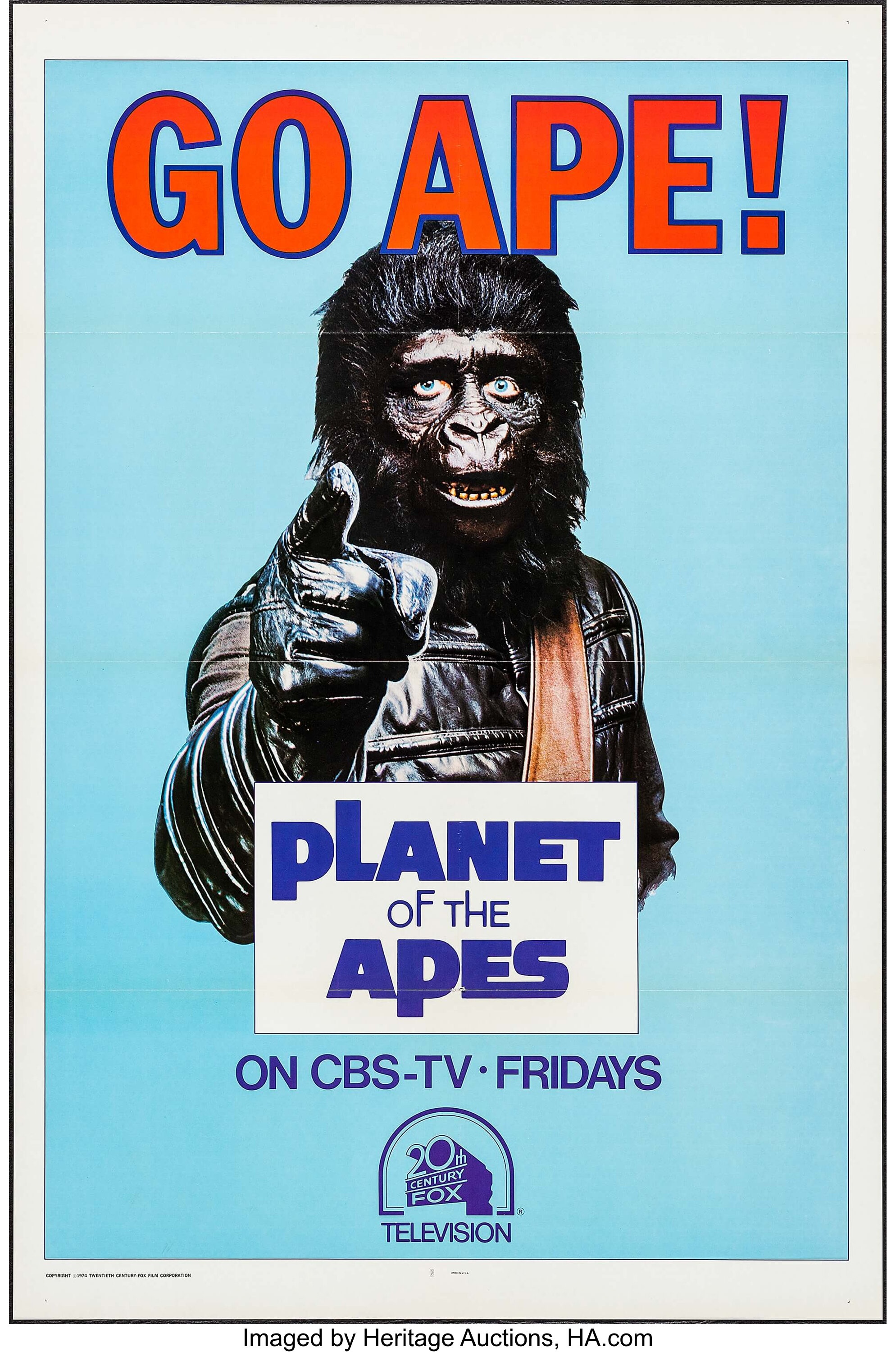 Go Ape! (20th Century Fox, 1974). Television Series One Sheet (27