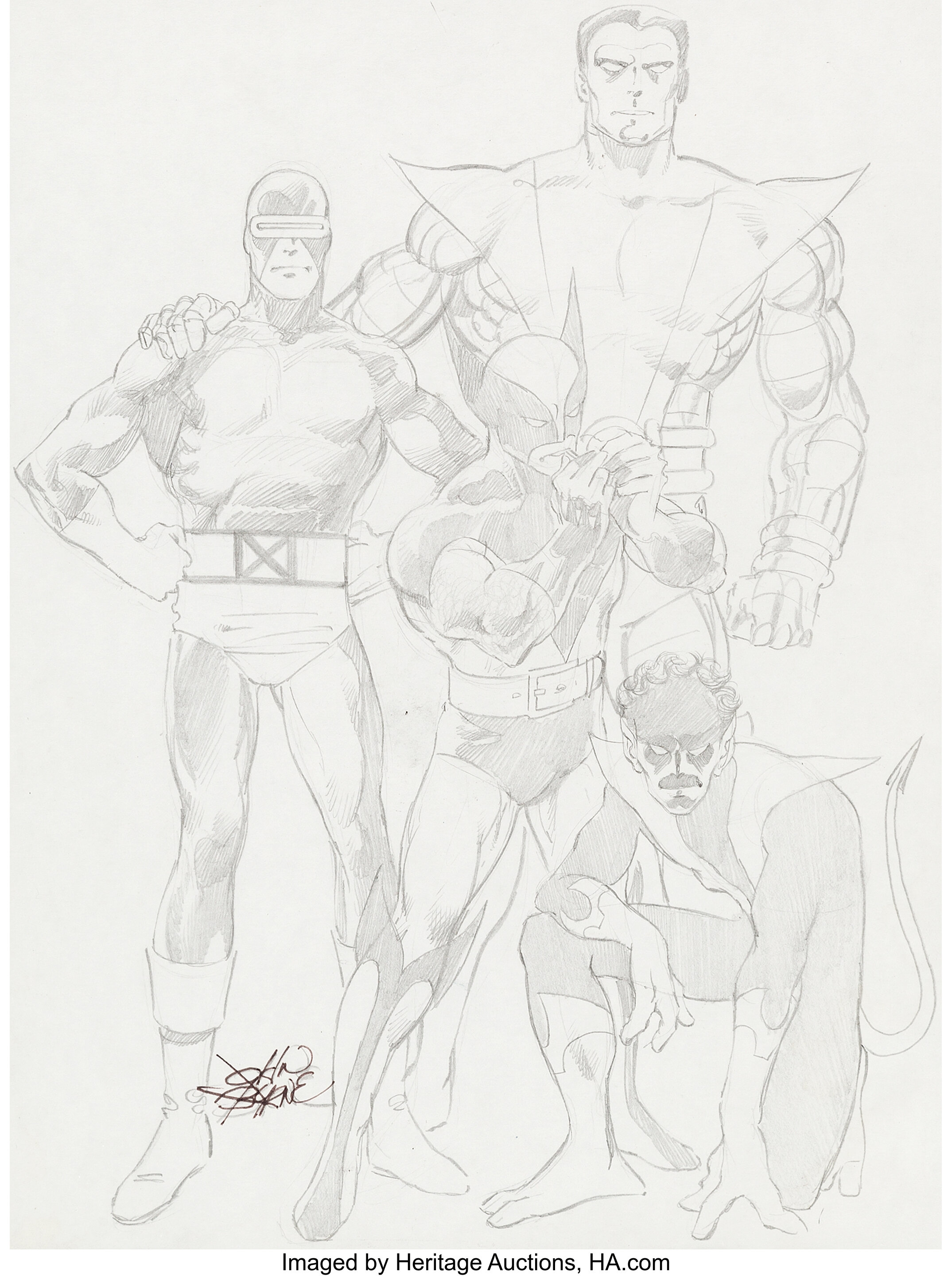 x  men drawings